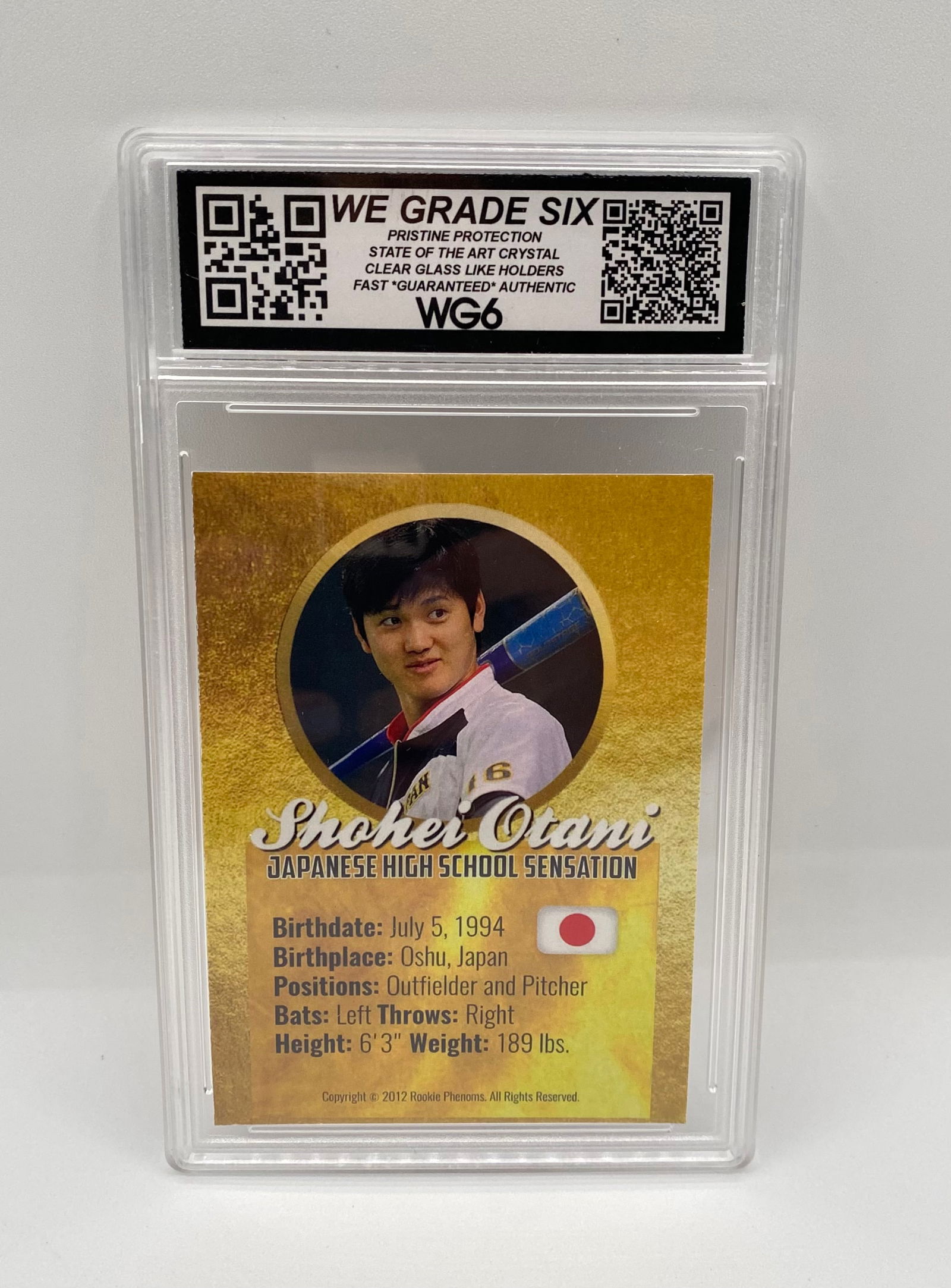 Shohei Ohtani Japanese High School Bat ACEO Custom Card WG6 10 Gem Mint - 2