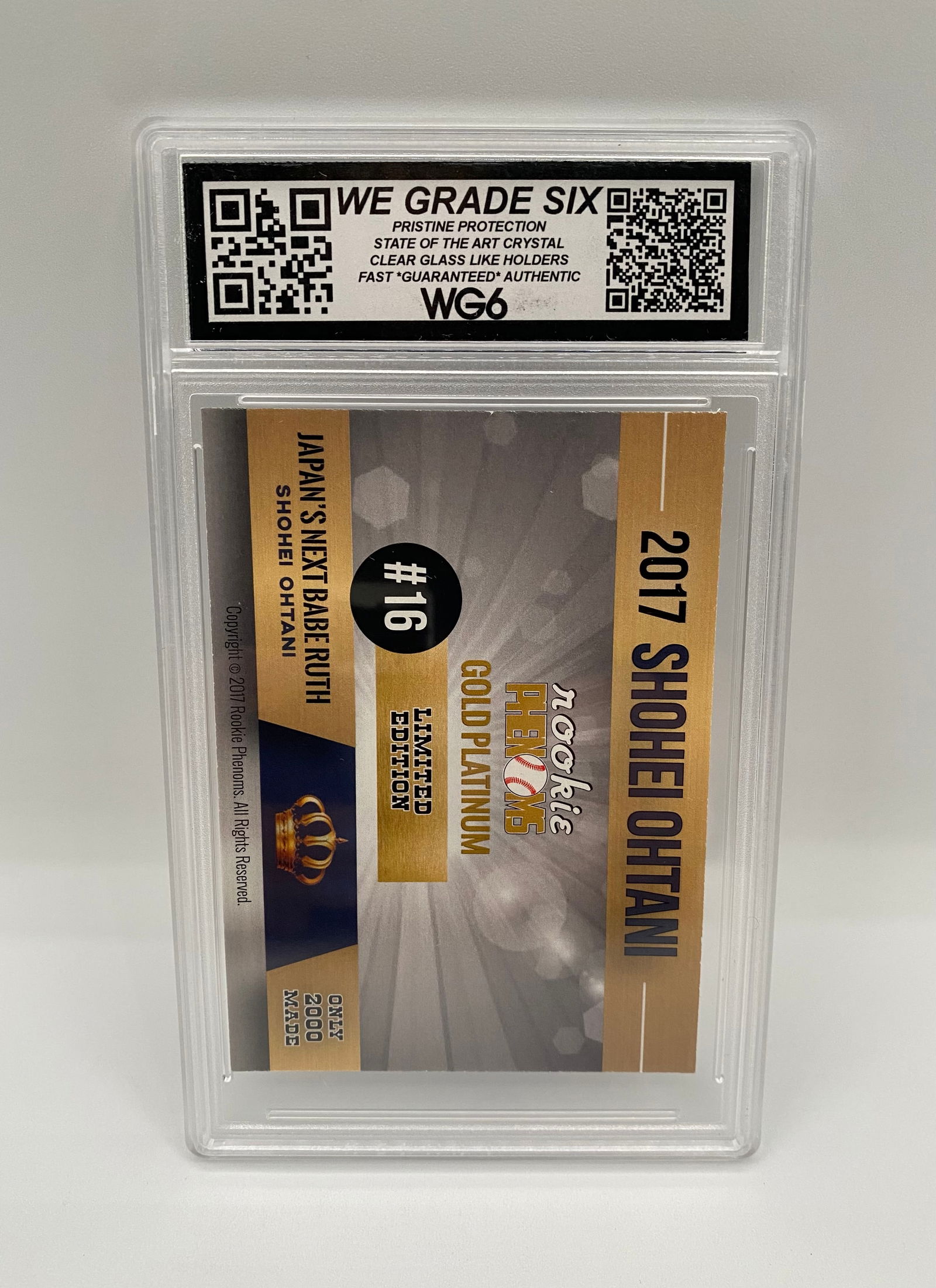 2017 Shohei Ohtani Gold Platinum ACEO Custom – WG6 10 - 2