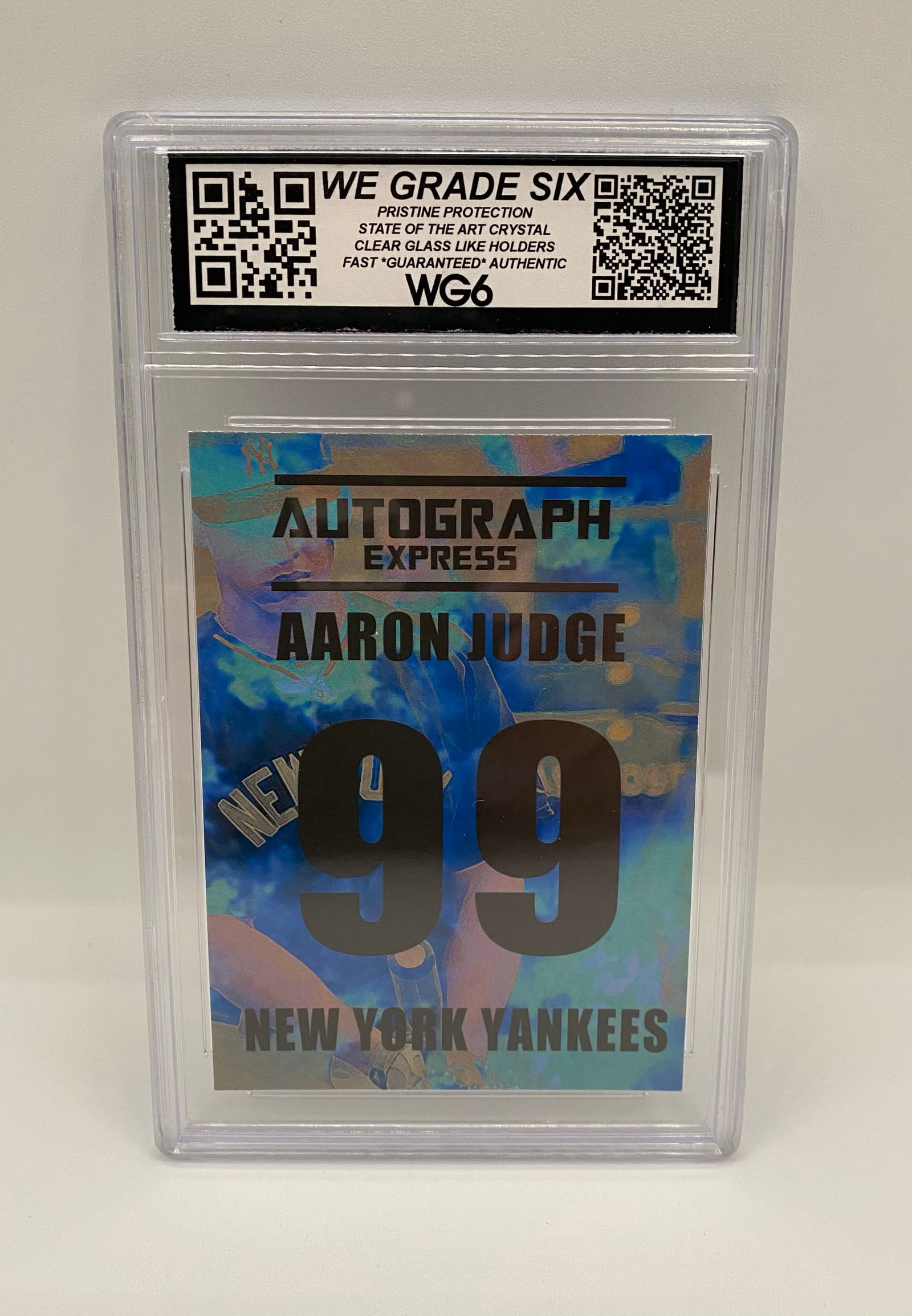 2013 Aaron Judge MLB Rookie Card Facsimile Auto Custom Art Card - WG6 Graded 10 - 2