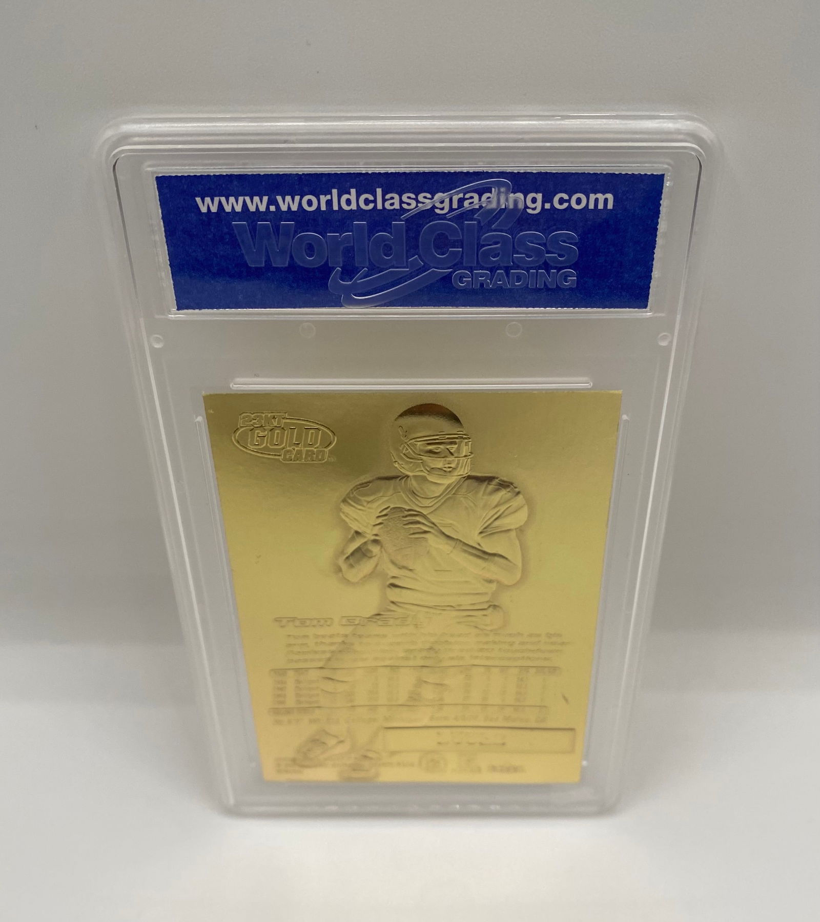 2000 Fleer Ultra 23KT Gold Tom Brady Rookie Holographic - WCG 10 GEM-MT - 2