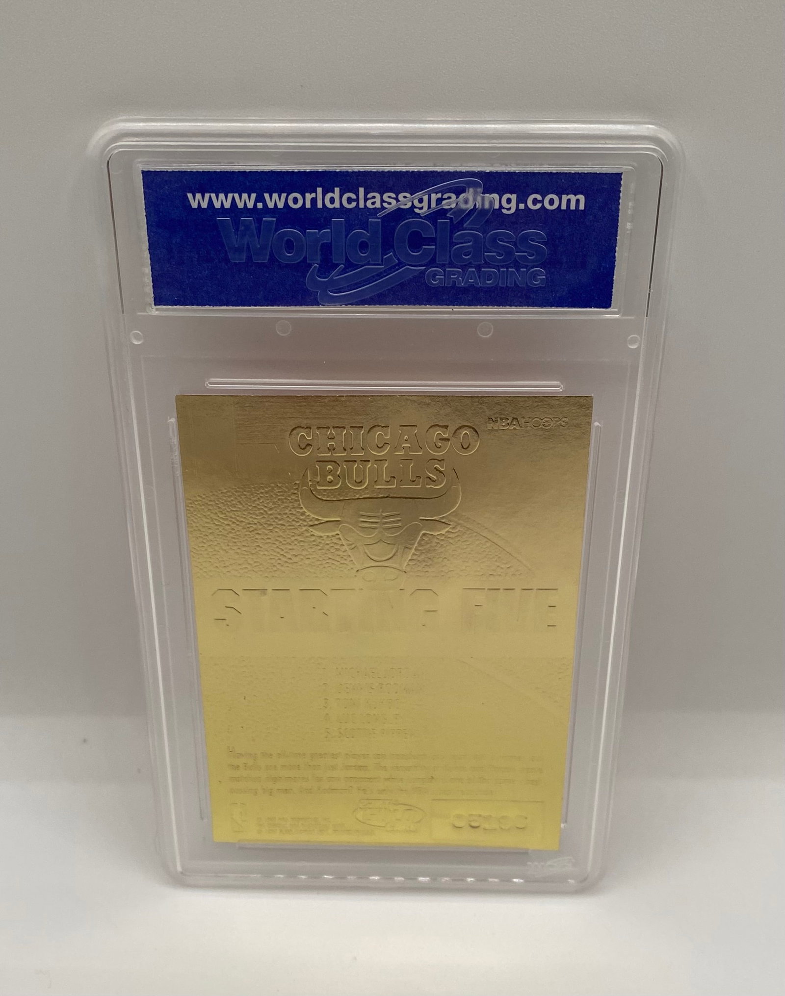 1996 Skybox NBA Hoops Michael Jordan Starting 5 - 23KT Gold Red Holo Refractor - WCG 10 - 2