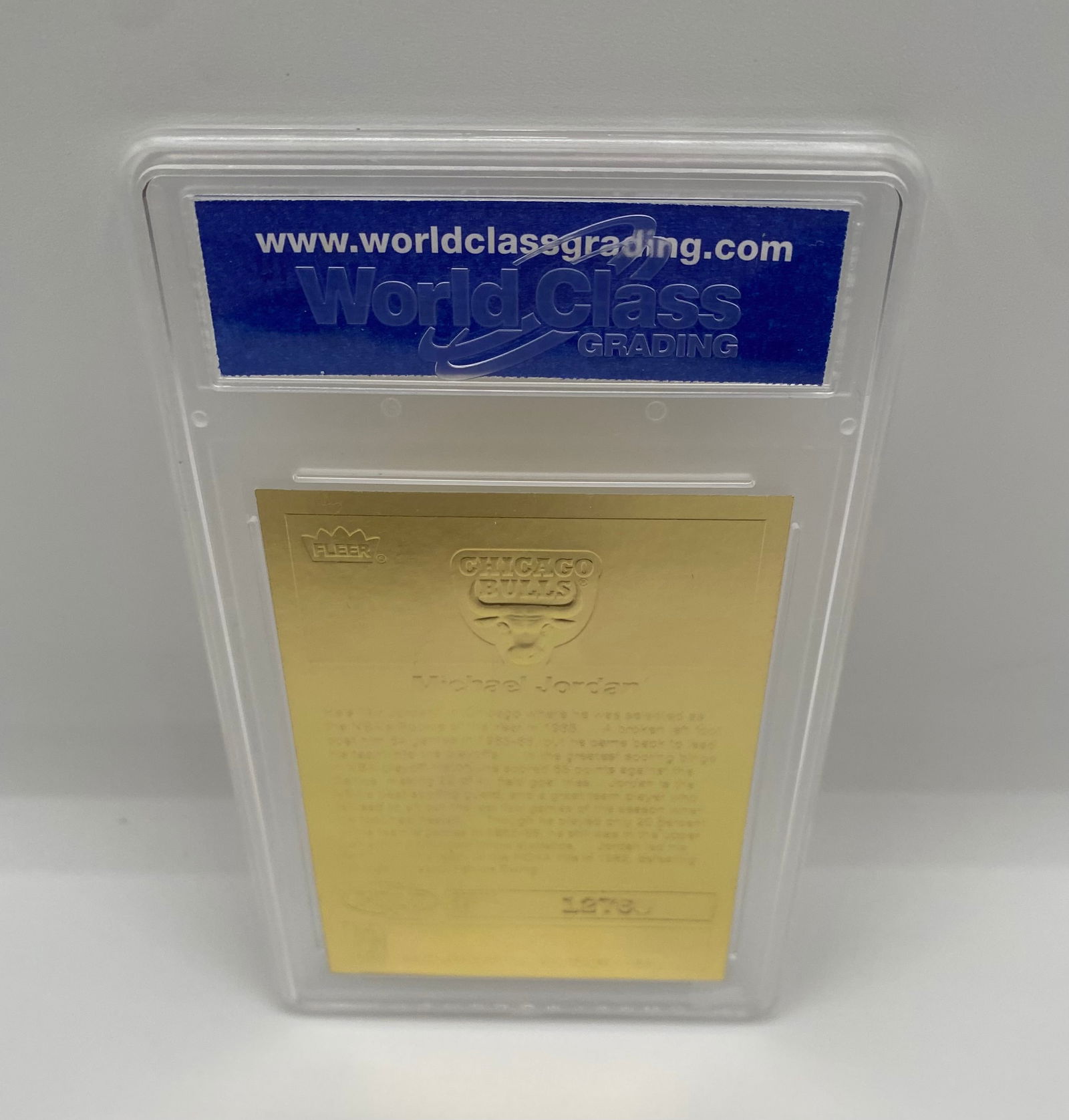 1998 Fleer Michael Jordan 23KT Gold 1986 Rookie Sticker Tribute - WCG 10 Gem-MT - 2