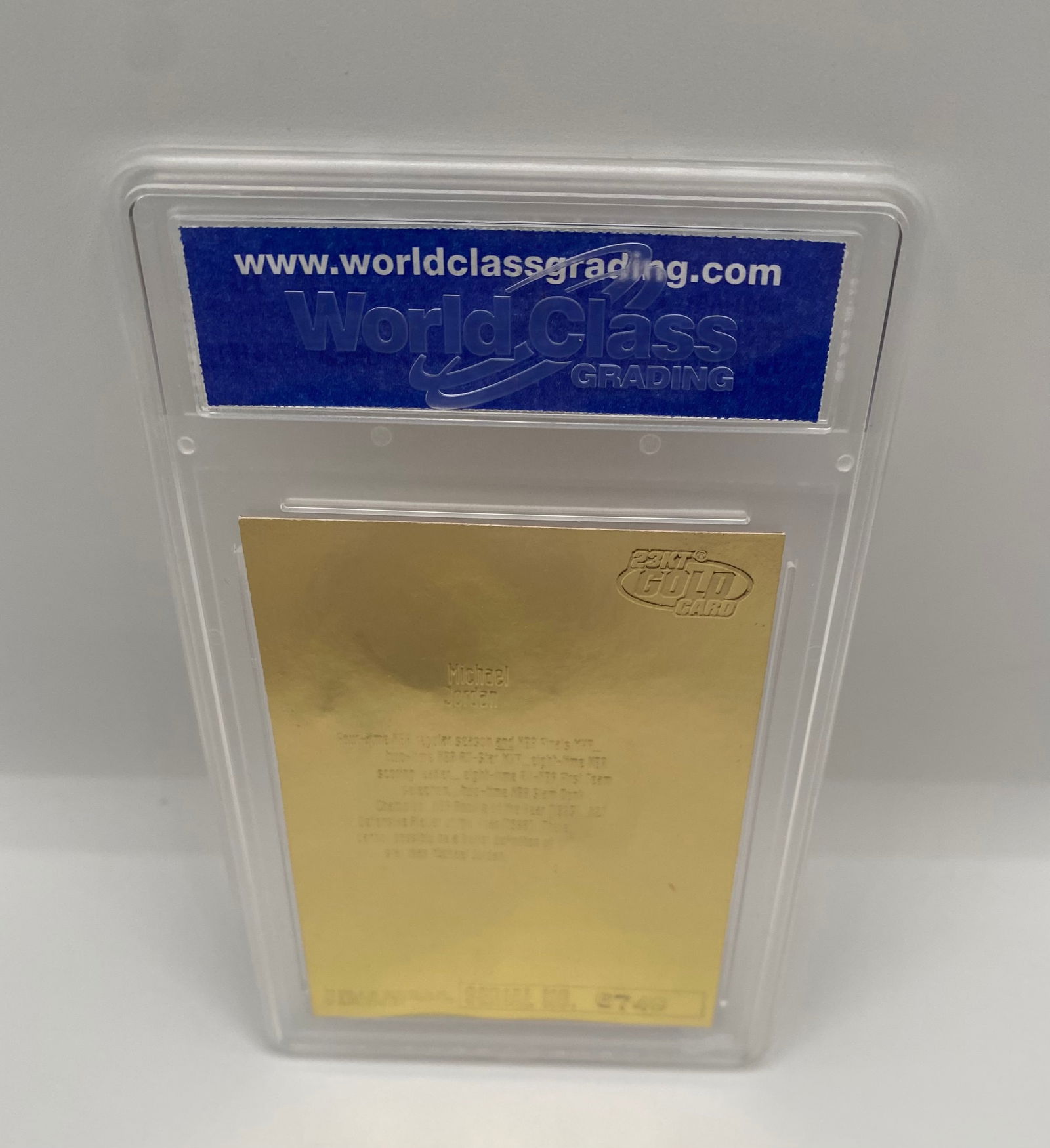 1996 Michael Jordan Fleer Ultra Starring Role 23KT Gold WCG 10 Gem-MT - 2