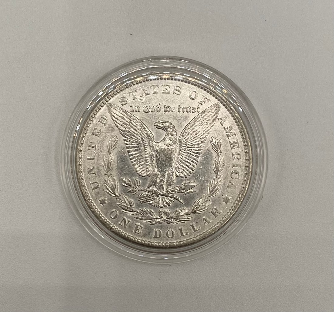 1887 Morgan Silver Dollar - 90% Silver - Protective Capsule - 2
