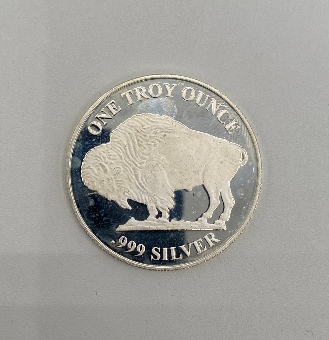 1 Troy Ounce .999 Fine Silver Round - Buffalo/Indian Head Design: Mint: Republic Metals Corp (RMC) • Weight: 1 Troy Ounce • Purity: .999 Fine Silver • Details: This silver bullion round features the classic James Earle Fraser design of the Indian H