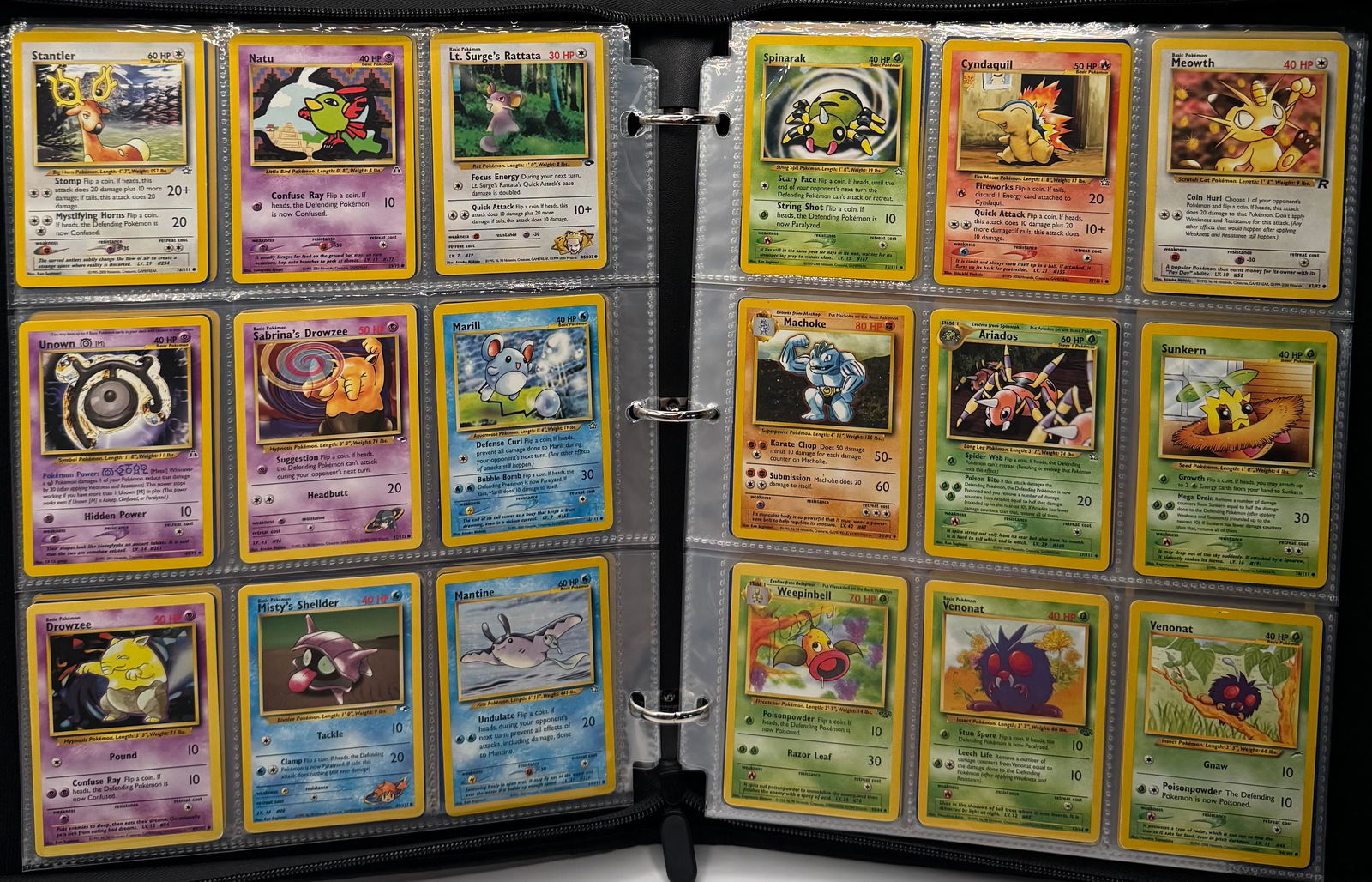 1st Edition Pokemon & More Pikachu, Squirtle , Charmander Cards Binder - 4