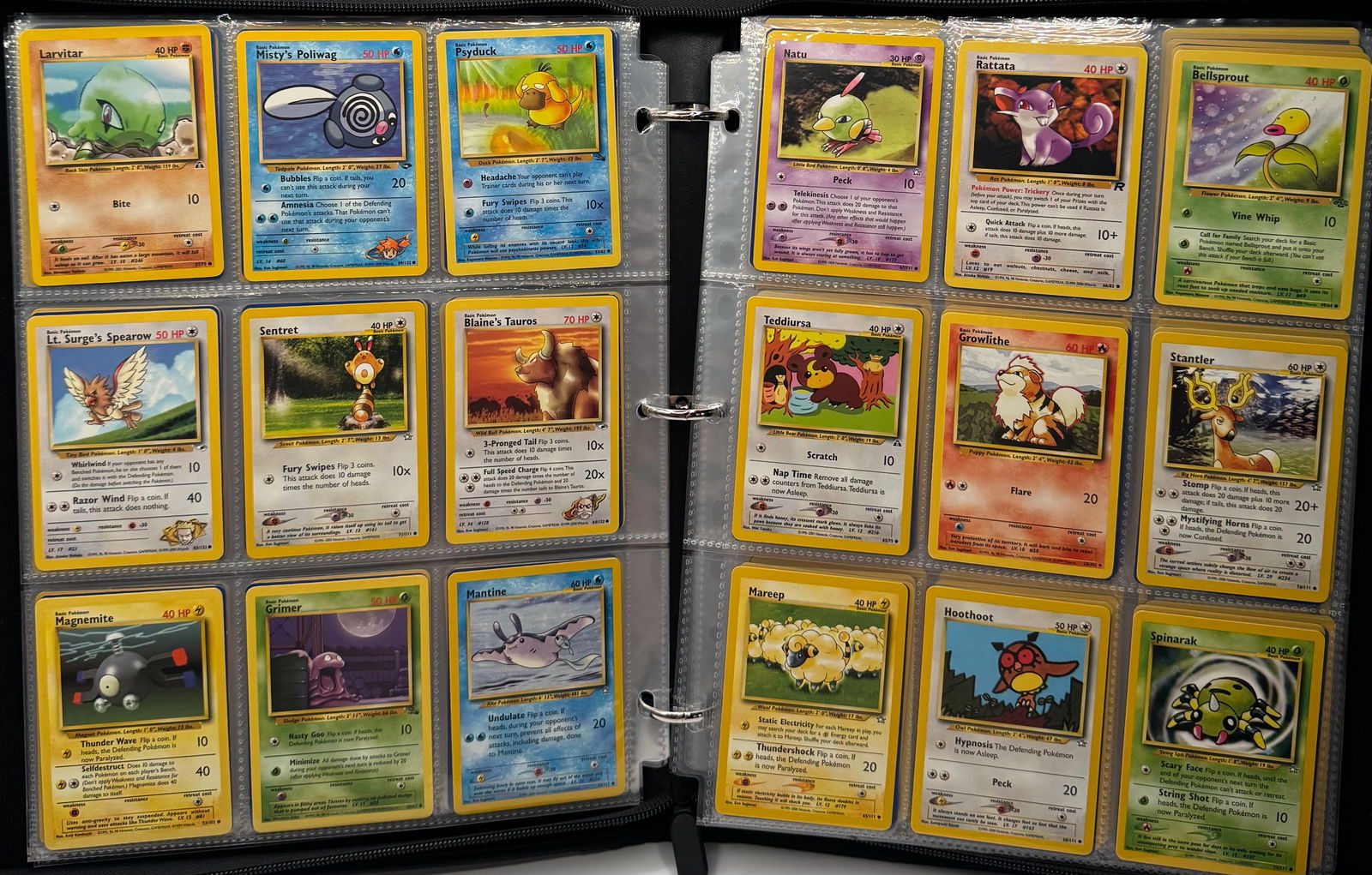 1st Edition Pokemon & More Pikachu, Squirtle , Charmander Cards Binder - 6