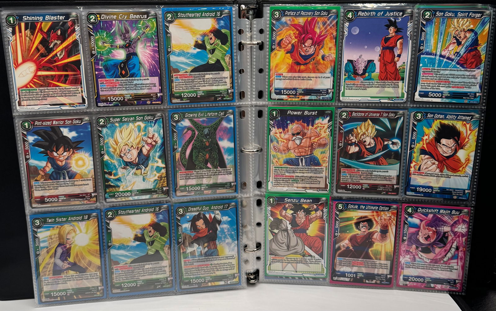 Dragon Ball Super TCG Collection: Holo/SR/Rare Binder Lot (2017-2018 Era) - 5