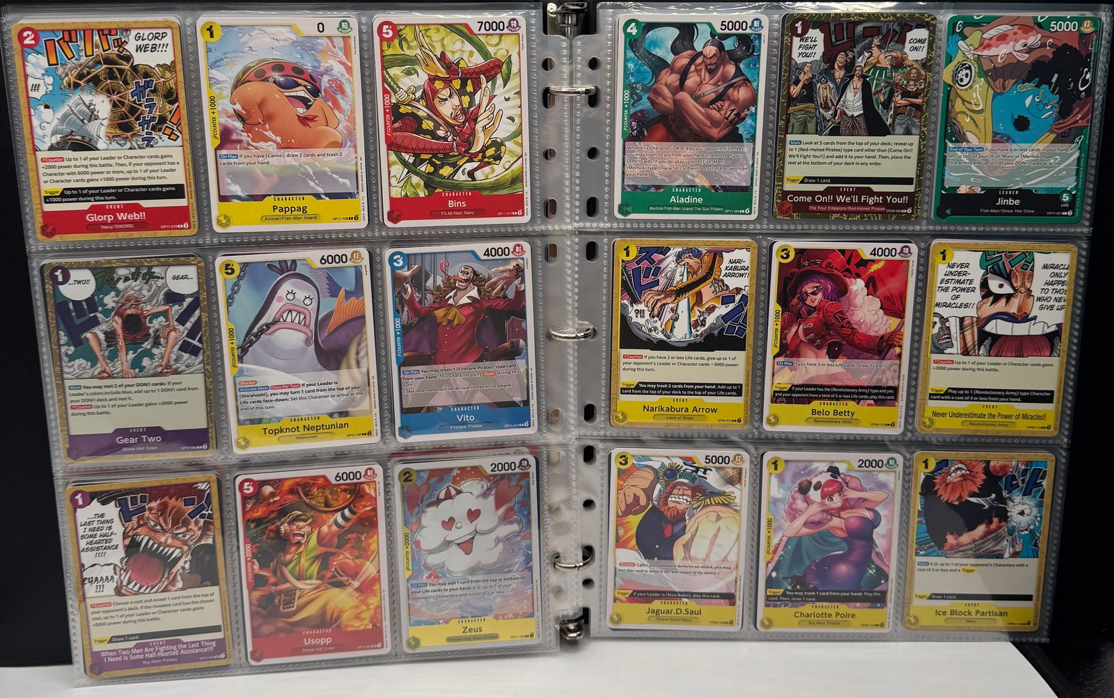 High-Value One Piece TCG Collection - OP-08 Two Legends - Rare/Super Rare Binder - 5