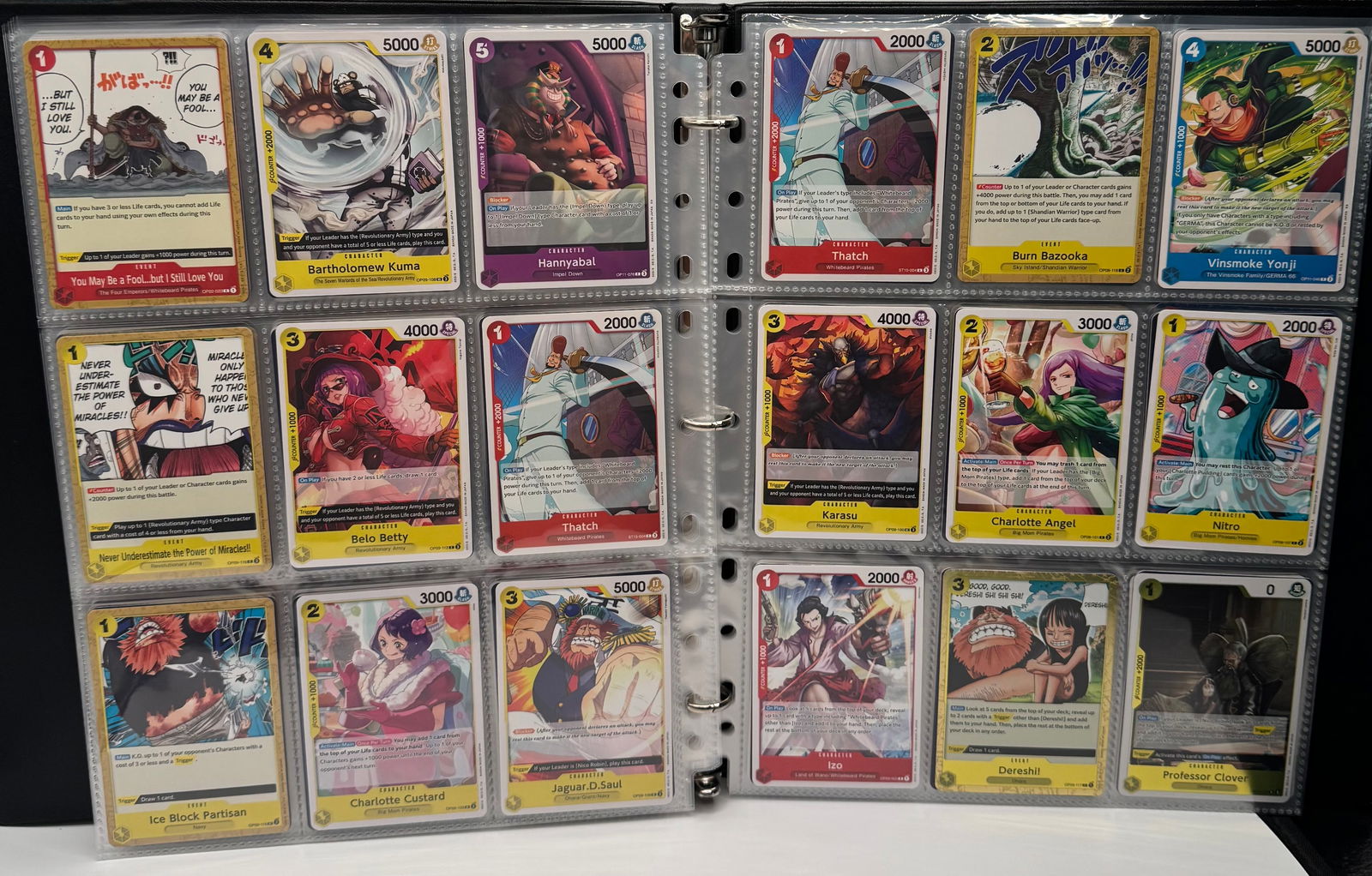 High-Value One Piece TCG Collection - OP-08 Two Legends - Rare/Super Rare Binder - 6