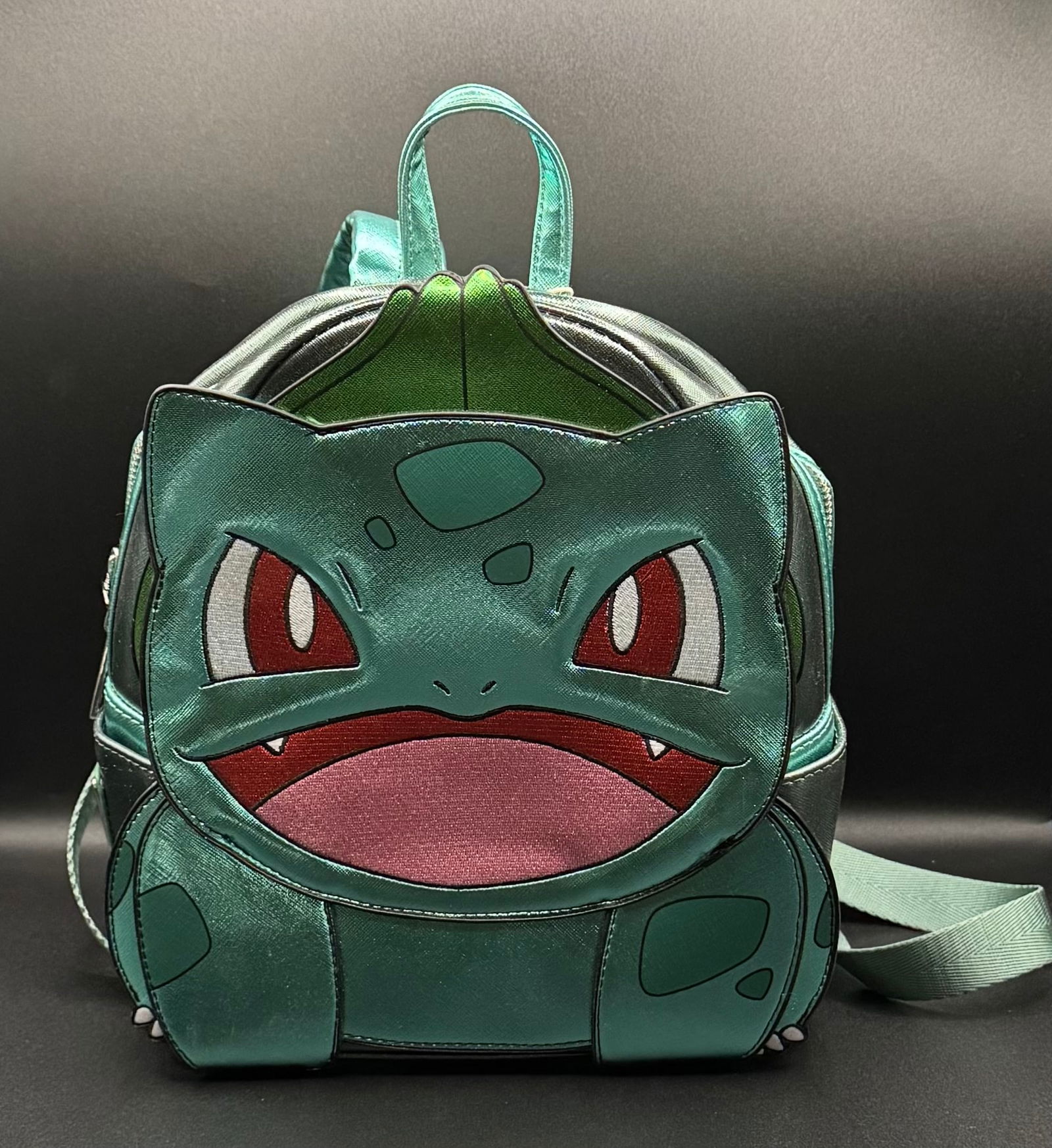 Pokémon Bulbasaur Metallic Faux Leather Mini Backpack – Nintendo Licensed (1 of 2)