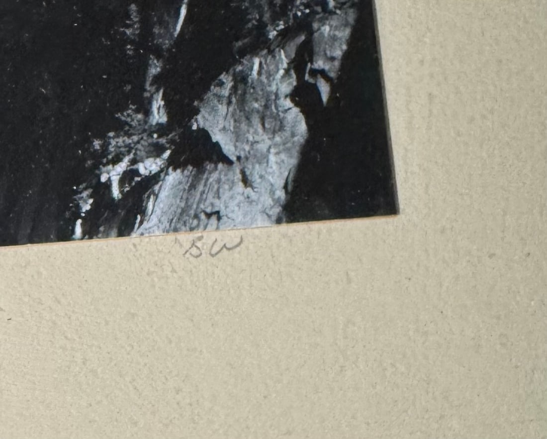 Bob Werling Signed Silver Gelatin Print Moon and Half Dome Yosemite Landscape - Signed BW - 2