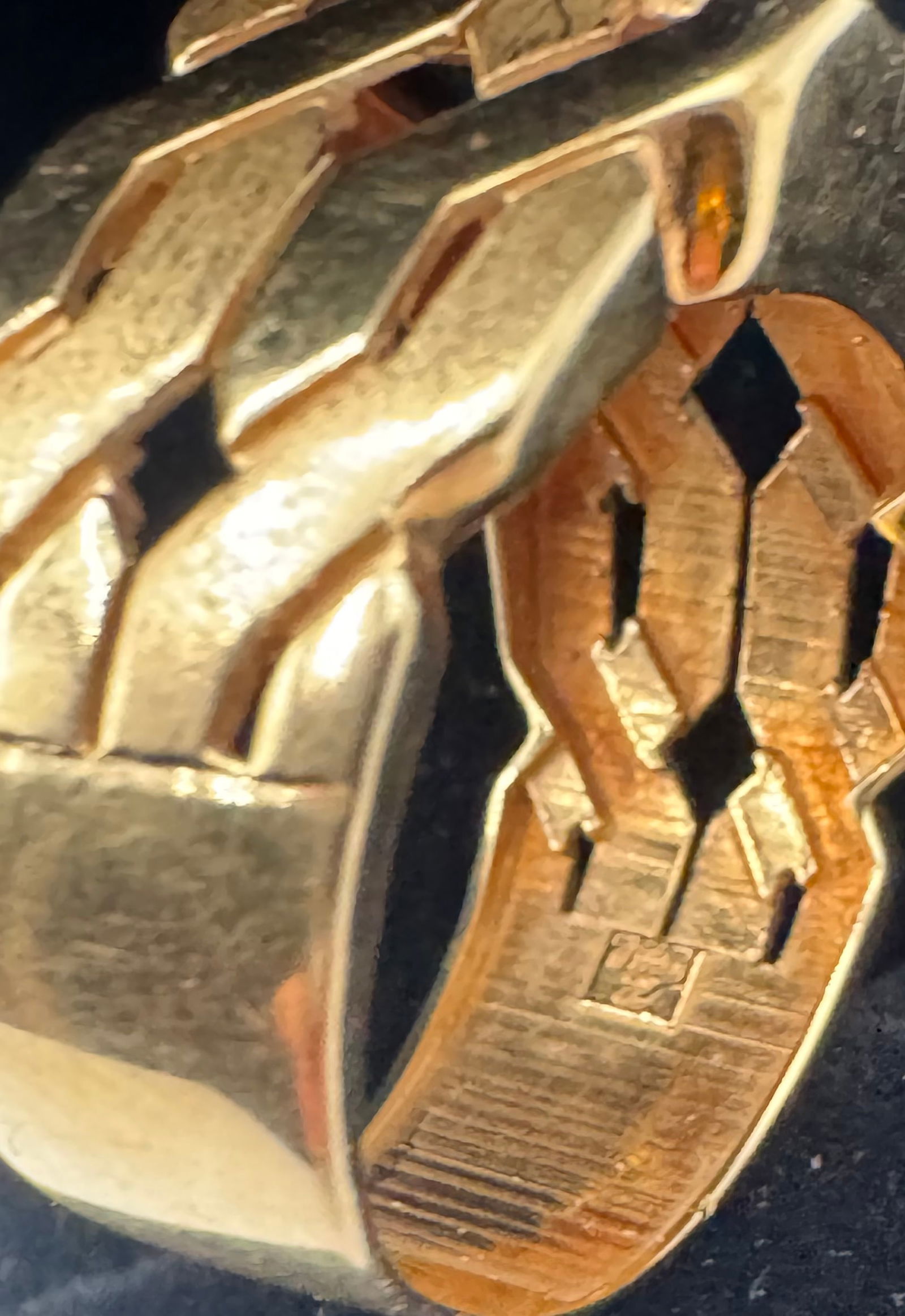 18K Yellow Gold & Black Onyx Men's Statement Ring - Van Cleef Style - 3