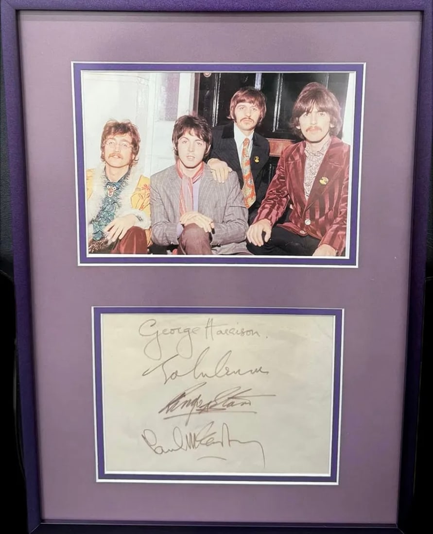 The Beatles Fully Signed Autograph Set (All Four) with COA by Roger Epperson (REAL): Autographs: The ink remains clear and legible on the paper. There is light, natural aging/toning to the paper consistent with its vintage, which does not detract from the signatures. •