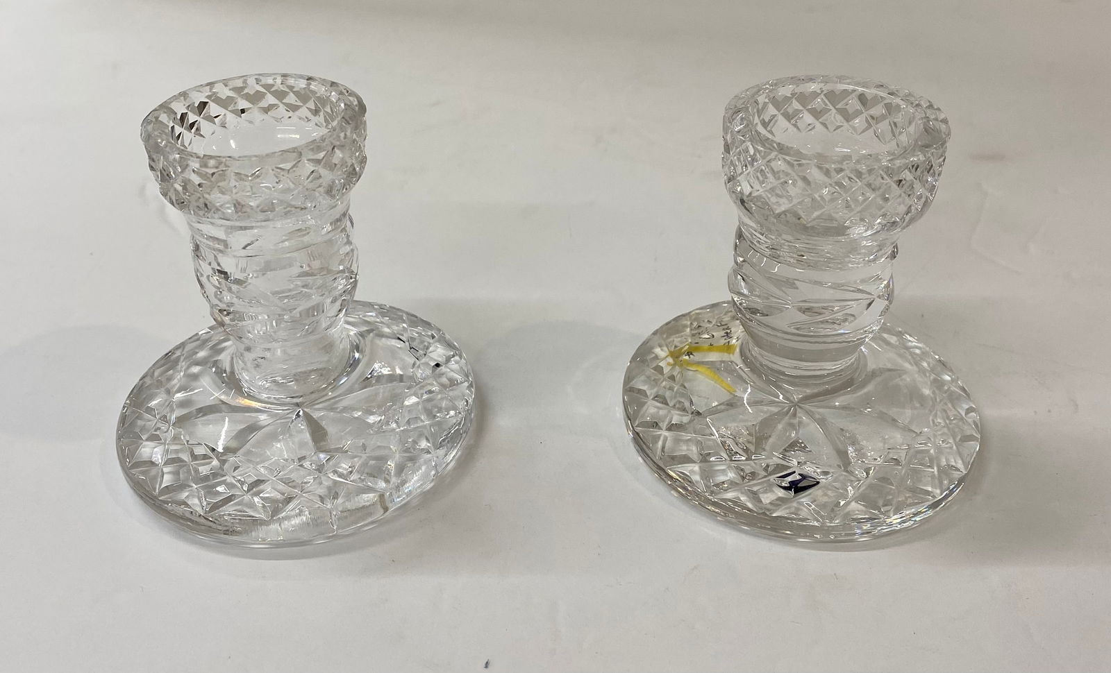 Pair of Waterford Crystal Short Candlesticks – Lismore Pattern (1 of 1)