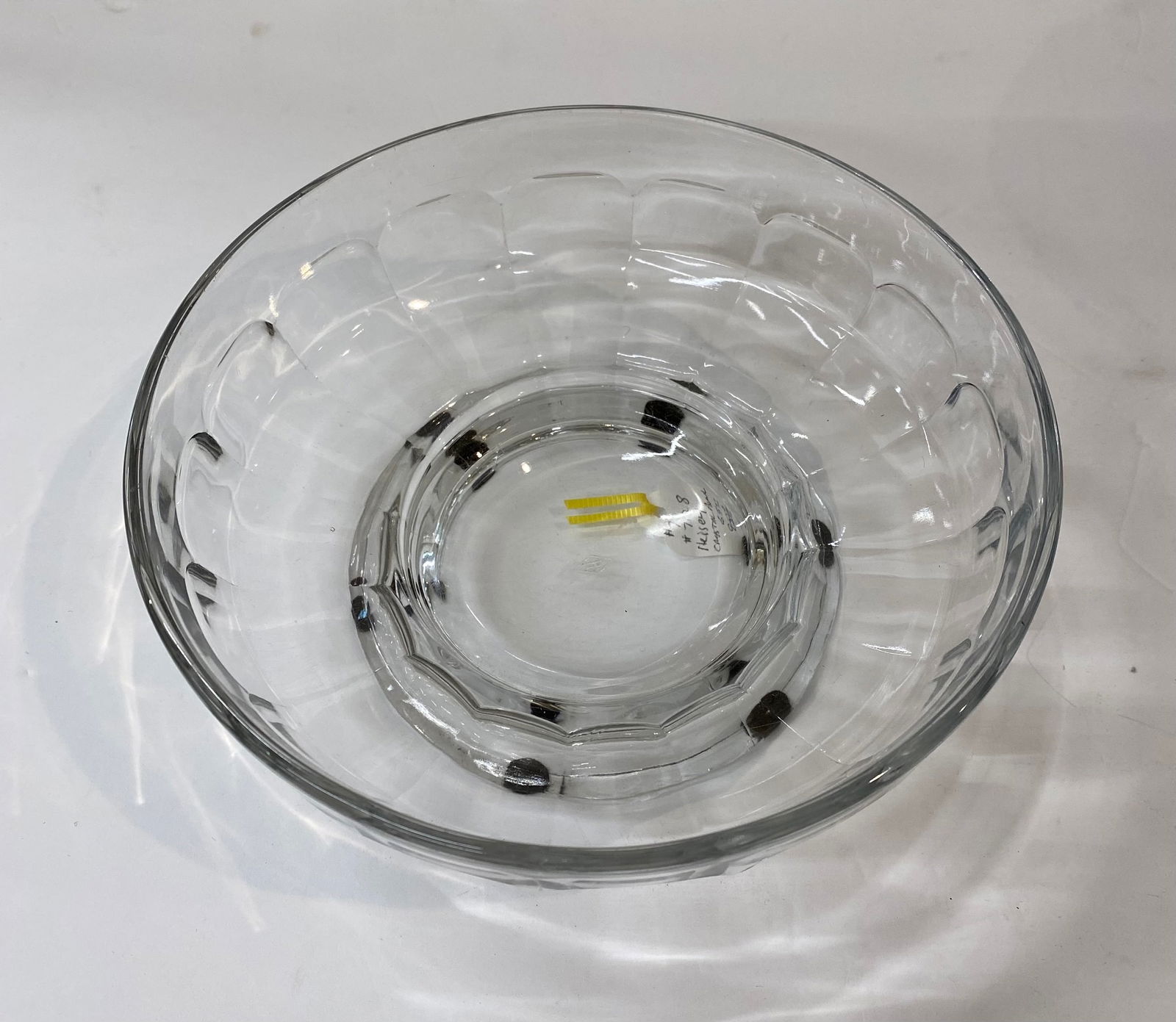 Heisey Glass "Chrystie" Pattern Clear Crystal Finger Bowl: A.H. Heisey & Co. Pattern: Chrystie (Colonial Style) Material: High-quality clear flint glass Period: Early to mid-20th Century Detailed Description: A fine example of American Elegant glassware,