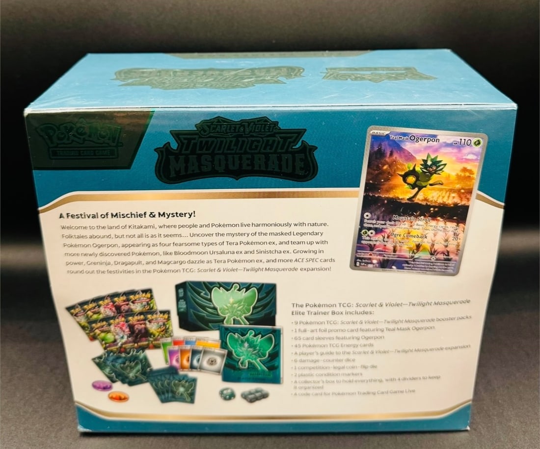 Factory Sealed Pokemon Masquerade ETB Box - 2