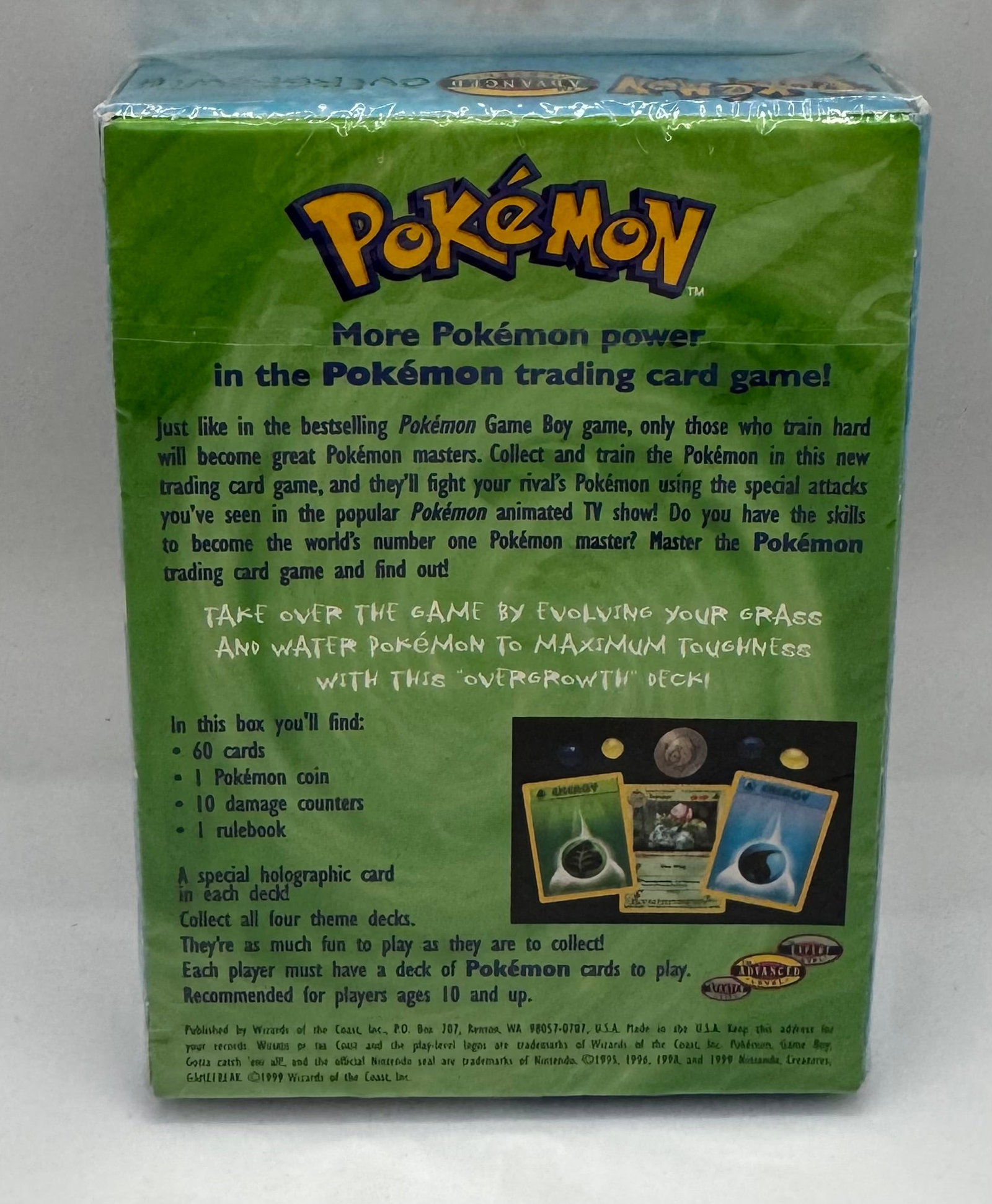 Sealed 1999 Pokémon TCG Overgrowth Theme Deck - 2