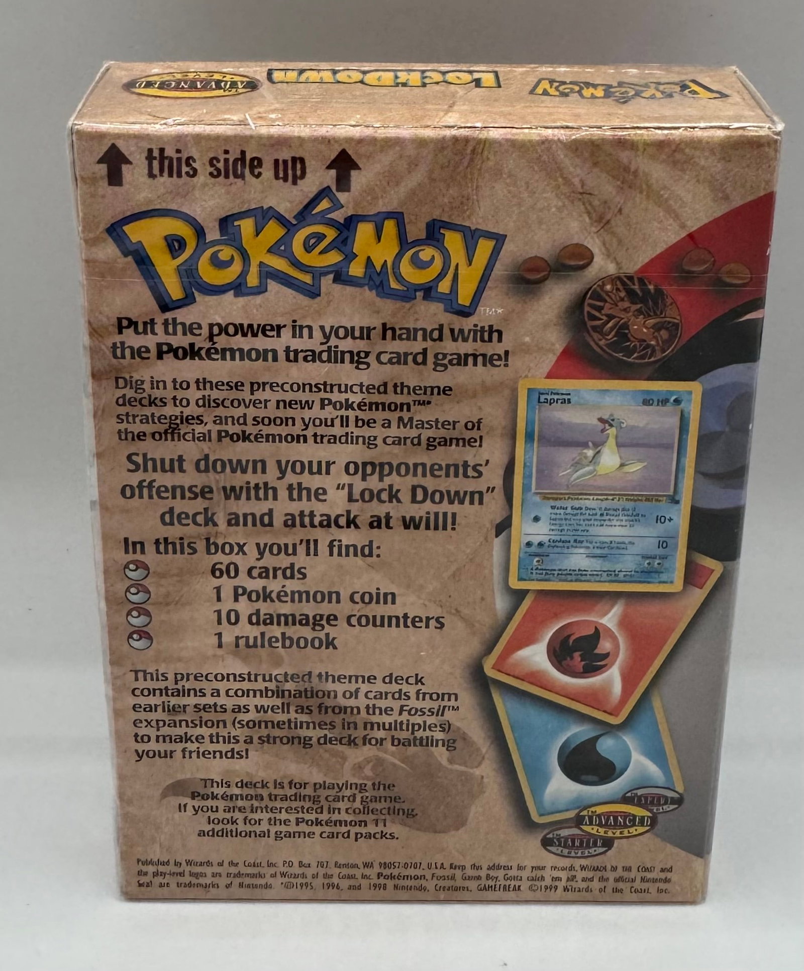 Sealed 1999 Pokémon Lockdown Theme Deck - 2