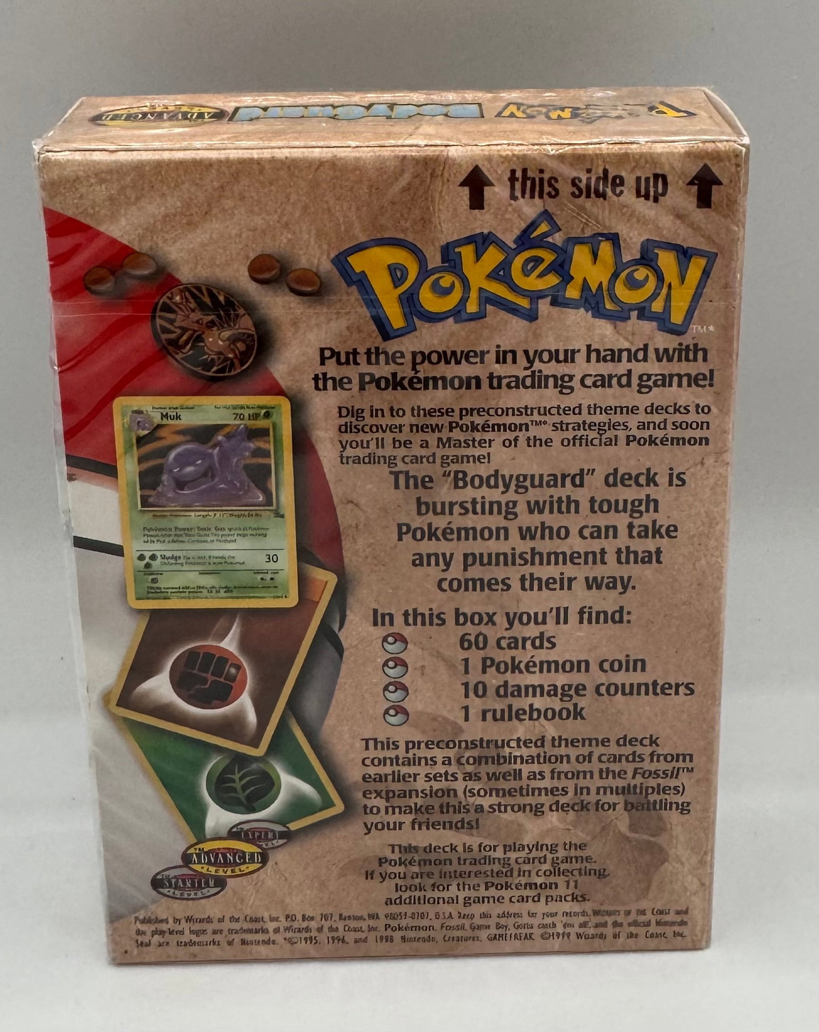 Sealed 1999 Pokémon BodyGuard Theme Deck - 2