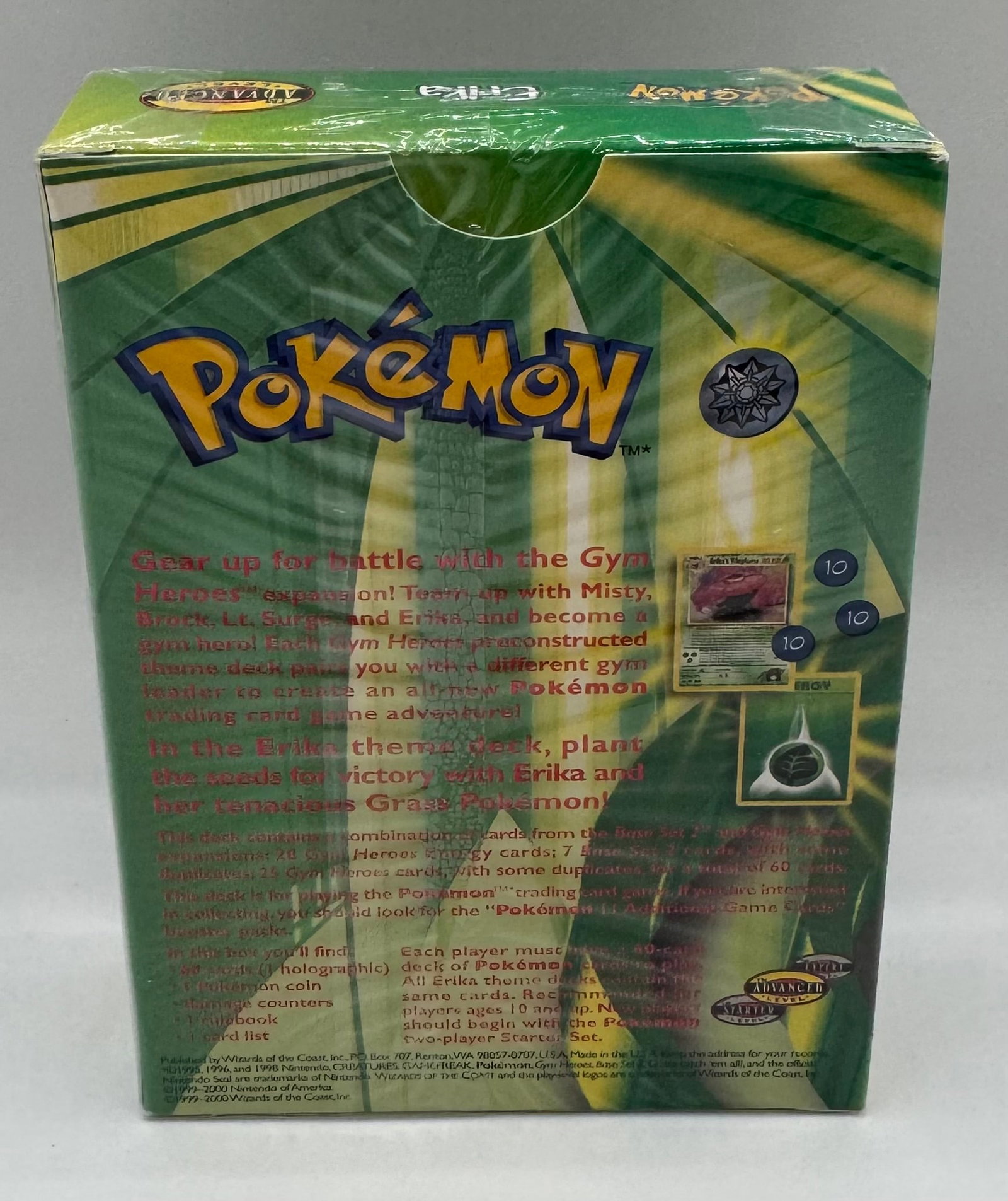Sealed 20000 Pokémon Erika Theme Deck - Gym Heroes - 2