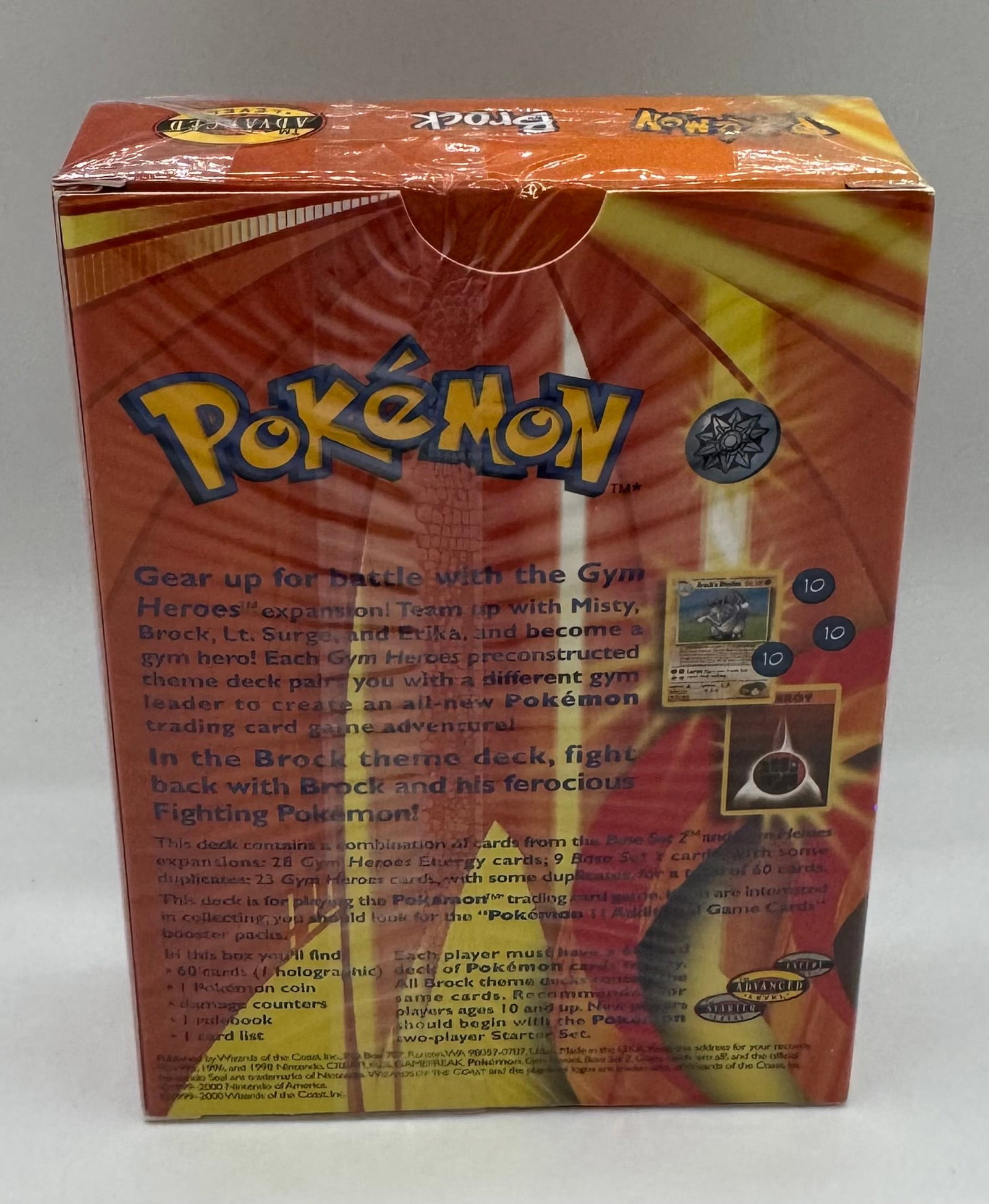 Sealed Pokémon Brock Theme Deck - Gym Heroes - 2