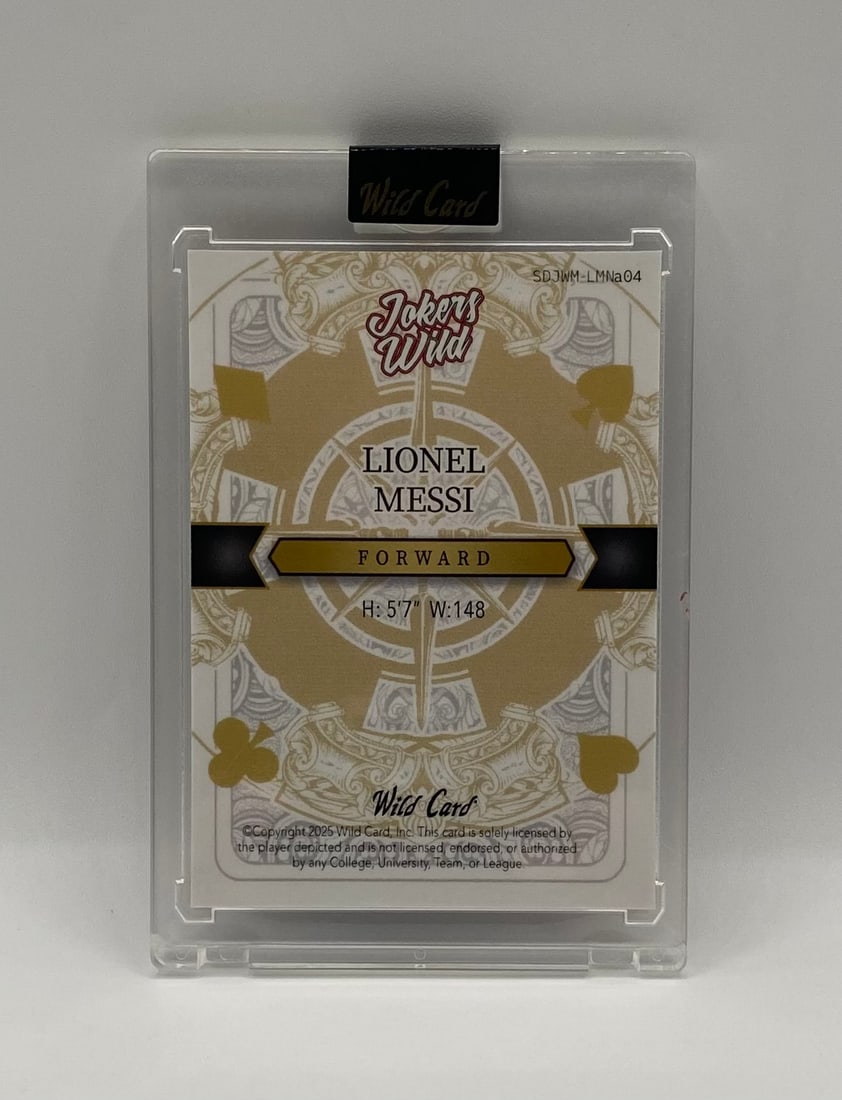 2024 Wild Card Lionel Messi Joker 1/1 – One of One Masterpiece - 2