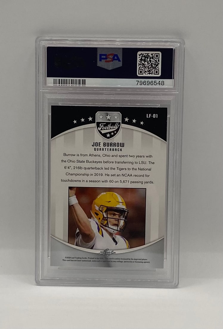 2021 Leaf Multi-Sport Joe Burrow Special Release PSA 9 - 2