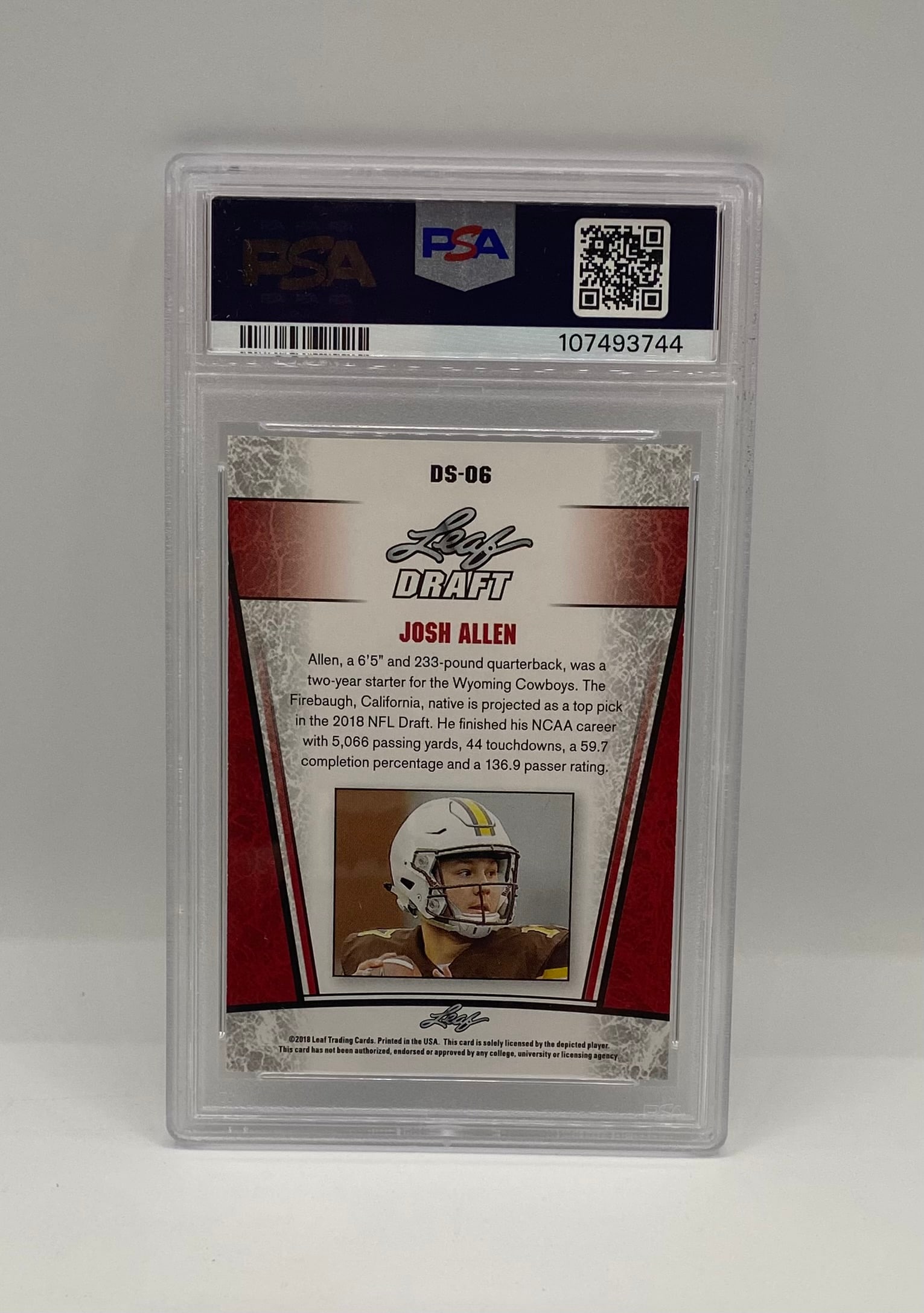 2018 Leaf Josh Allen Draft Silver Special Release - 2