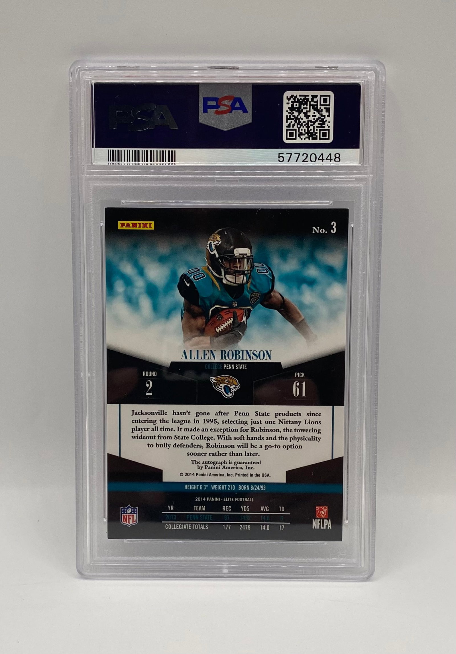 2014 Panini Elite Allen Robinson Rookie Autograph - 2