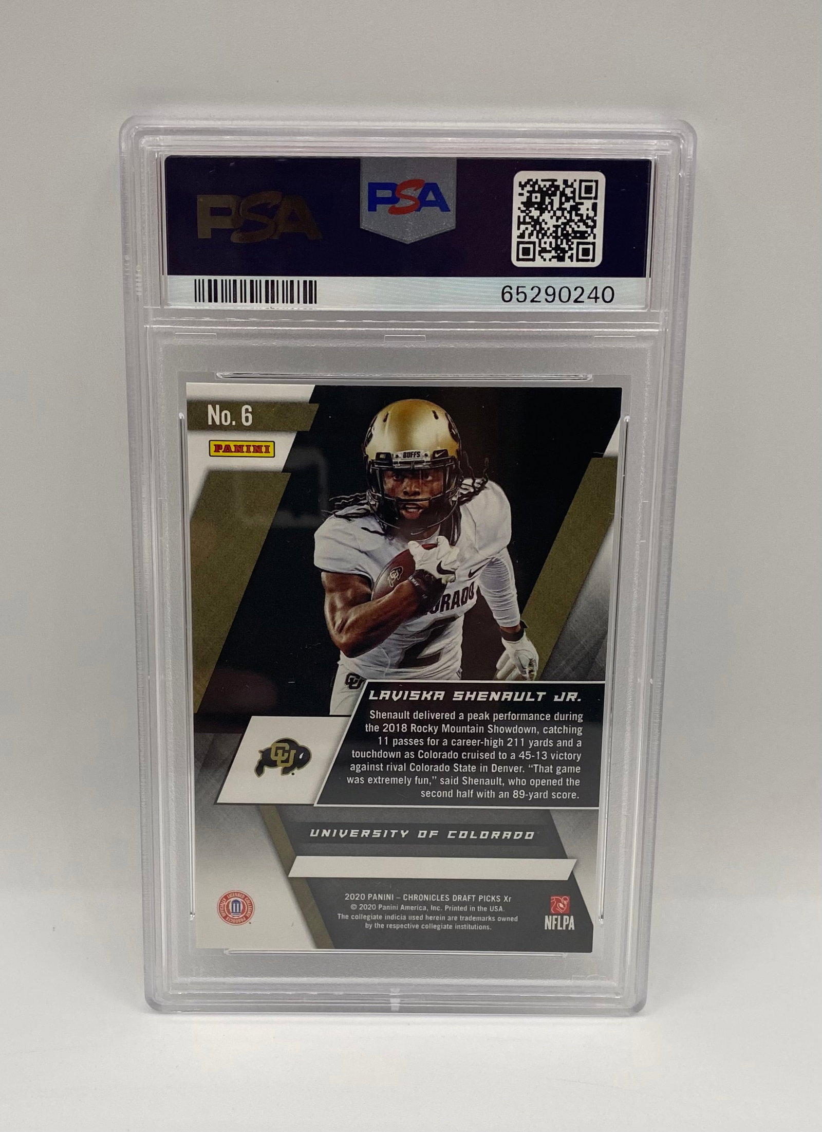 2020 Panini Chronicles XR Laviska Shenault Jr. Mirror Black 1/1 - 2