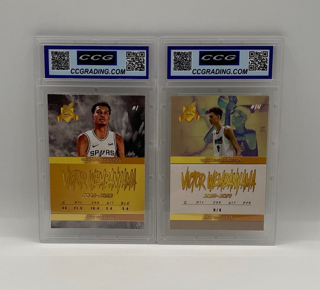 Victor Wembanyama ACEO Card Lot - (2) CCG Gem Mint 10 - 2