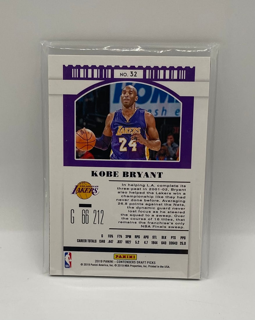 Kobe Bryant Los Angeles Lakers Custom Logo/Patch Card - 2