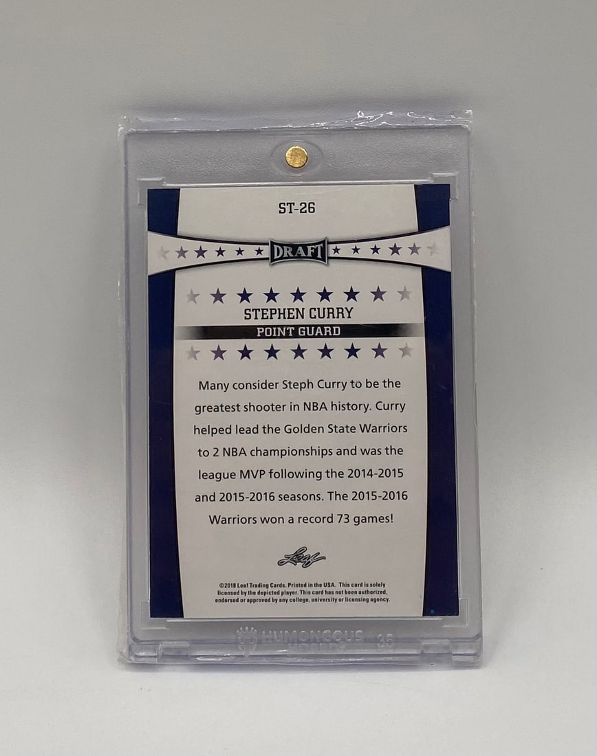 2024 Leaf Draft Stephen Curry Gold Parallel Serial #25/25 - Warriors - 2