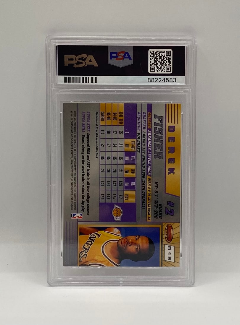1996 Bowman's Best Derek Fisher Rookie Card - 2