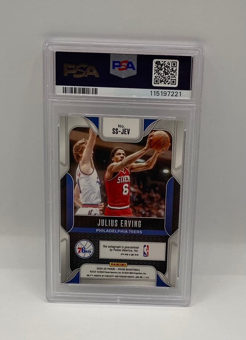 2024 Prizm Julius Erving Sensational Signatures Mojo Prizm Auto - 2