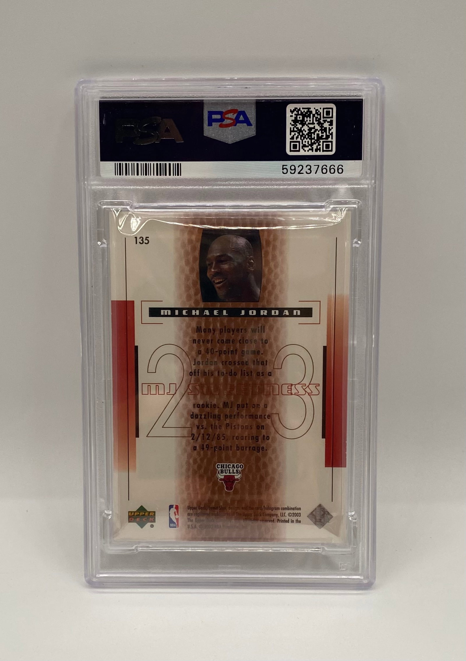 2003 Upper Deck Sweet Shot Michael Jordan /799 - 2
