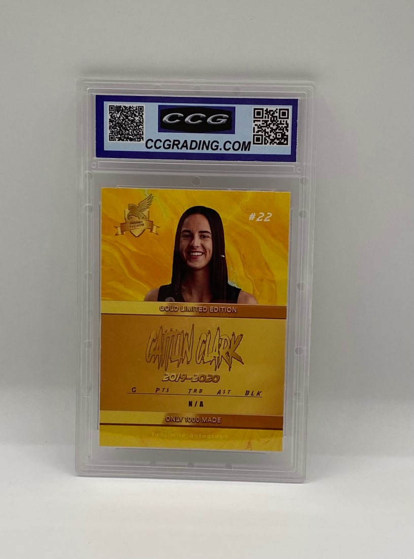 2020 Caitlin Clark ACEO Gold Promo Facsimile Auto - 2