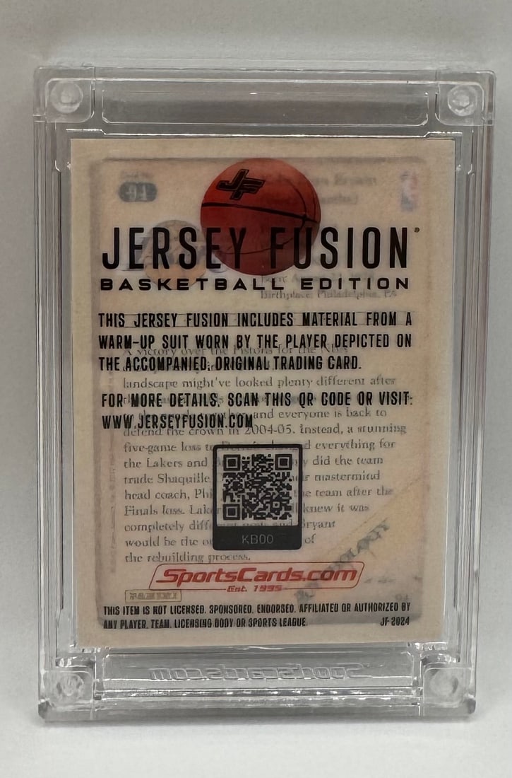 Panini Kobe Bryant Game-Used Jersey Swatch - 2