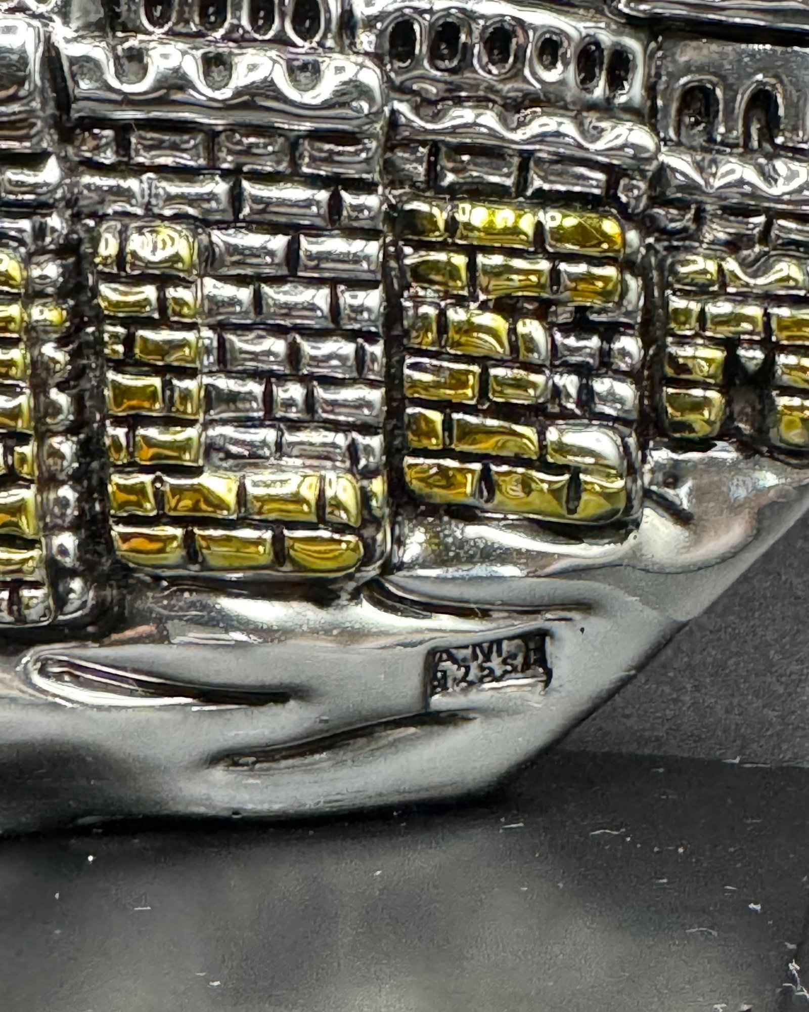 Vintage Silver & Gold Tone Jerusalem Cityscape Sculpture - By Amy - 2