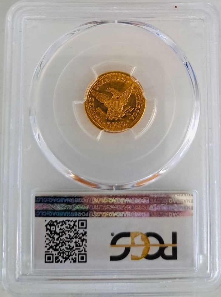 1879 $2.50 Liberty Head Gold Quarter Eagle - PCGS MS63 Gold Shield - 2