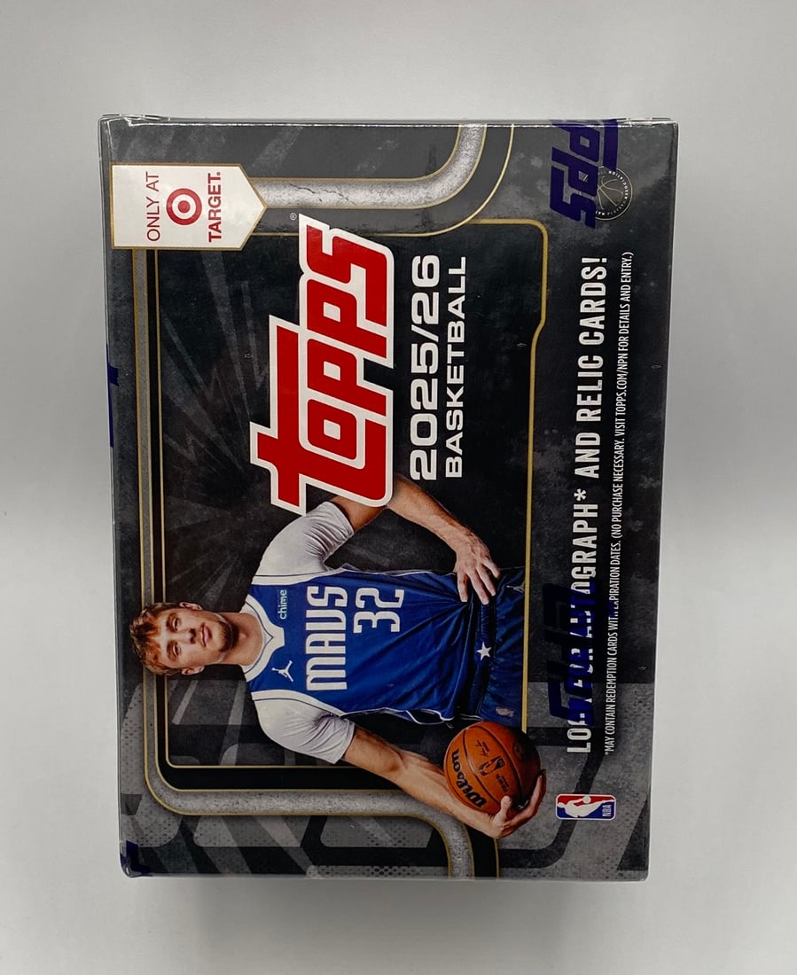 2025-26 Topps NBA Basketball Target Exclusive Sealed Blaster Box - Blackout Parallels - 2