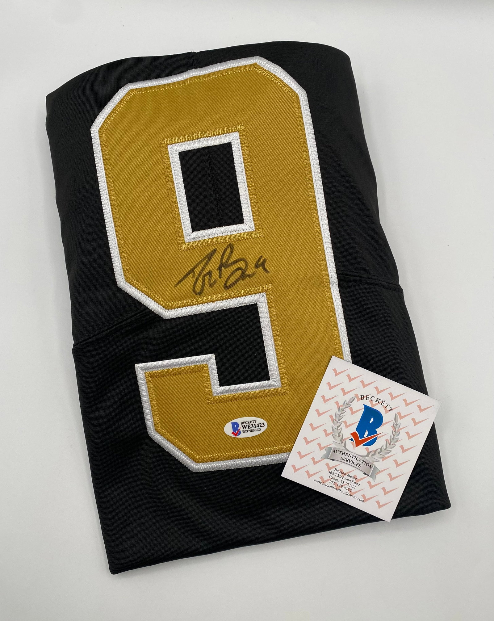 Drew Brees Autographed Jersey Beckett Witnessed COA - 2