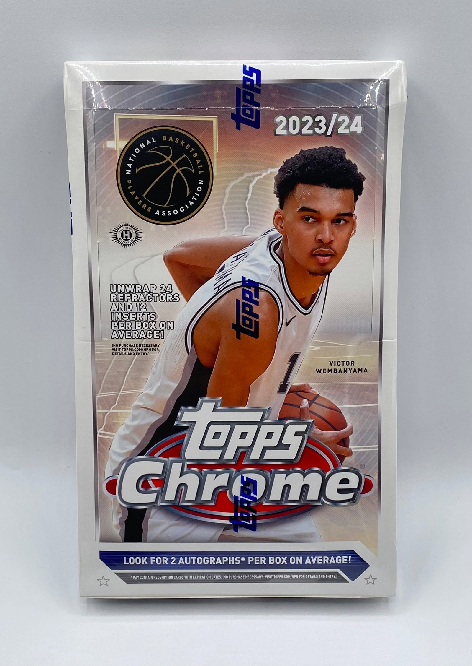 2023-24 Topps Chrome Basketball Factory Sealed Hobby Box Victor Wembanyama (1 of 2)