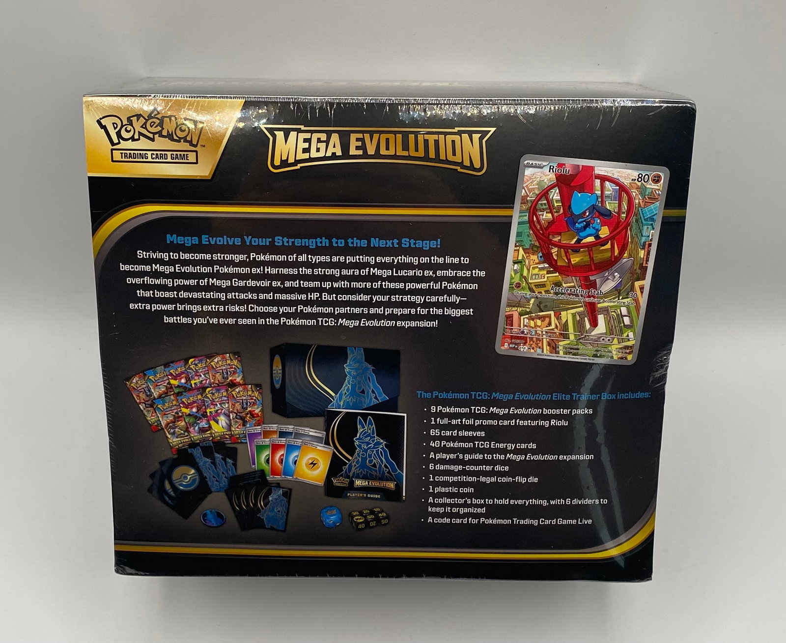 Pokémon TCG Mega Evolution Elite Trainer Box - Lucario Factory Sealed - 2