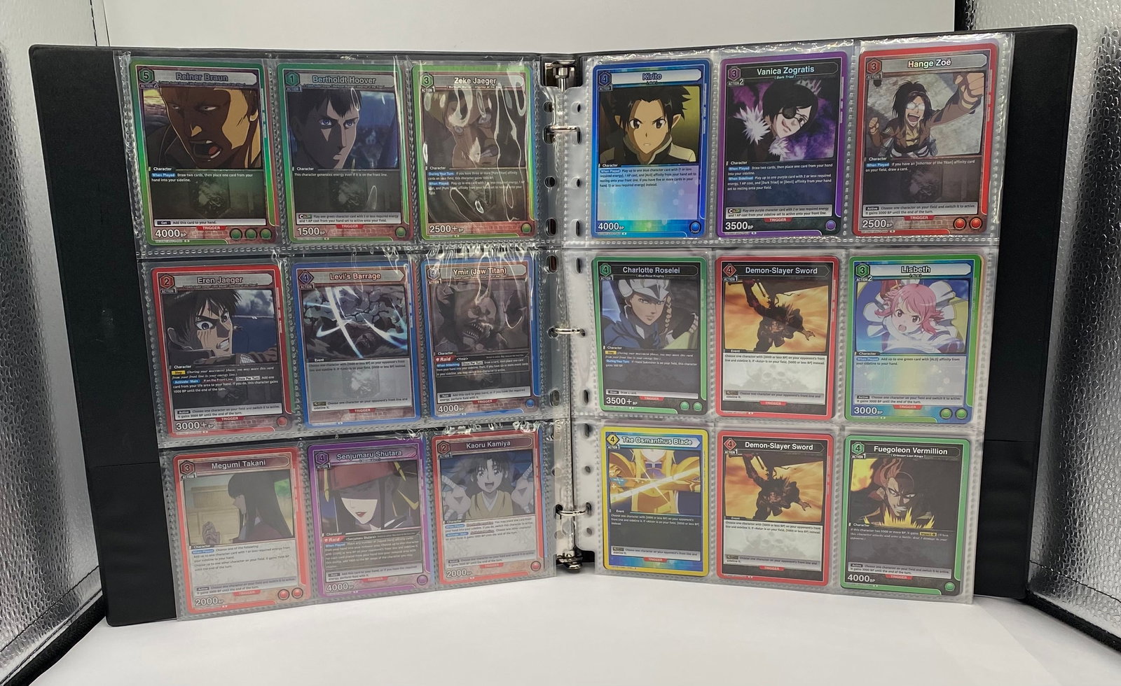 Union Arena Binder Collection Bleach, Attack on Titan, Sword Art Online, Demon Slayer & More - 2