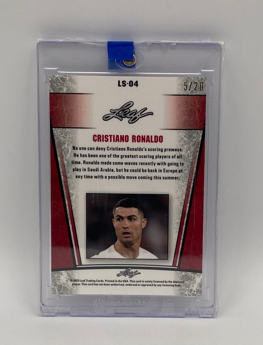 Cristiano Ronaldo Blue Border Circular Prism Refractor /20 - 2