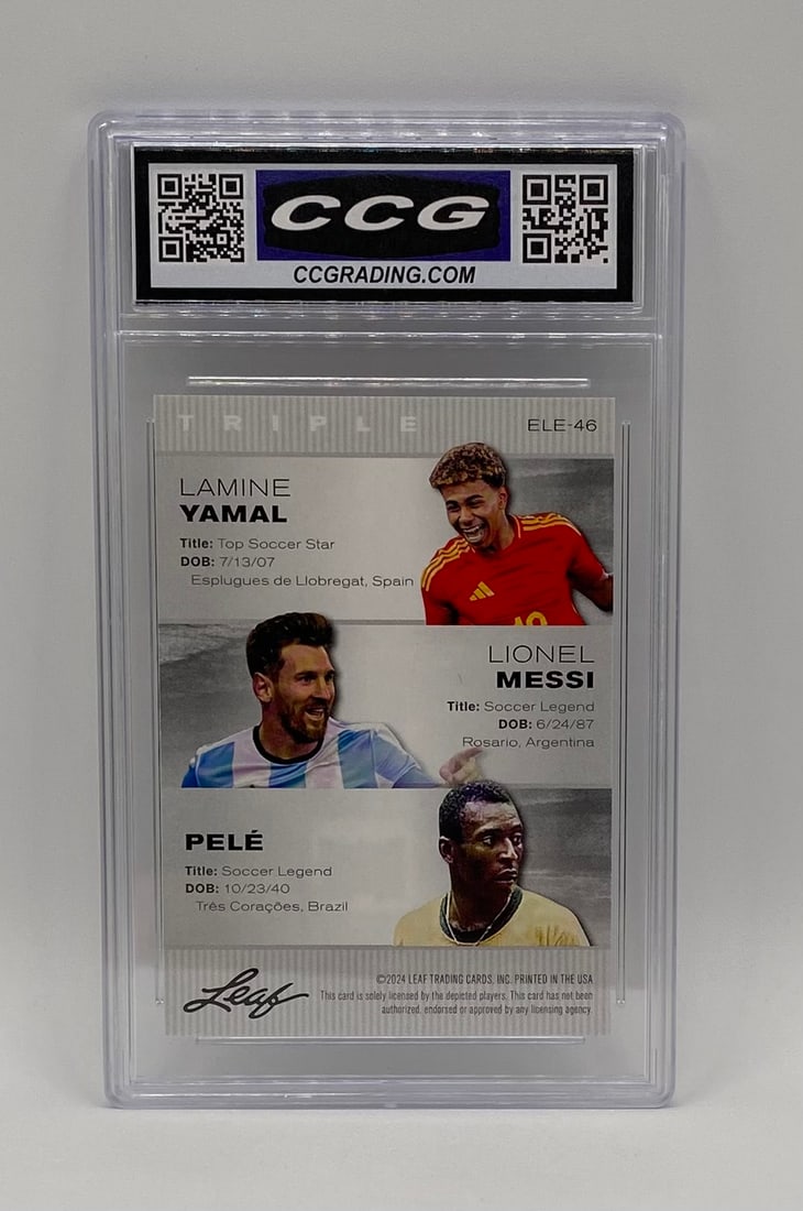 Lamine Yamal, Lionel Messi, Pelé Card - 2