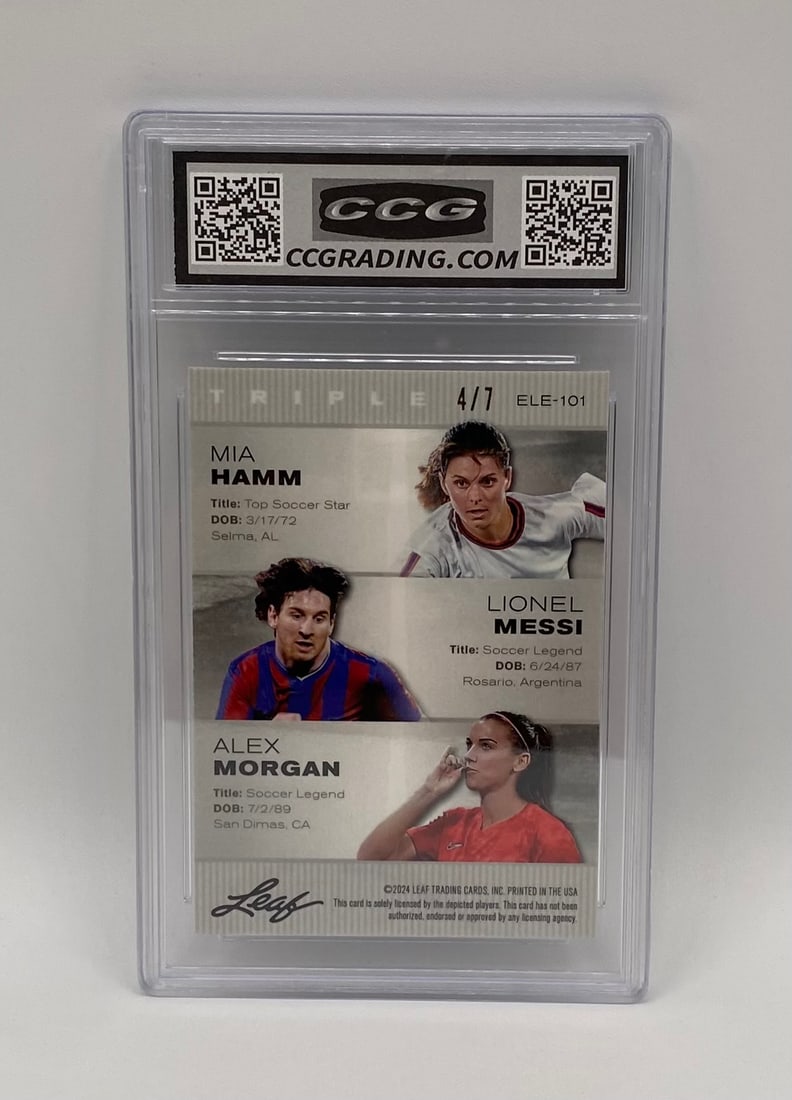 Mia Hamm, Lionel Messi & Alex Morgan Black Wave /7 - 2