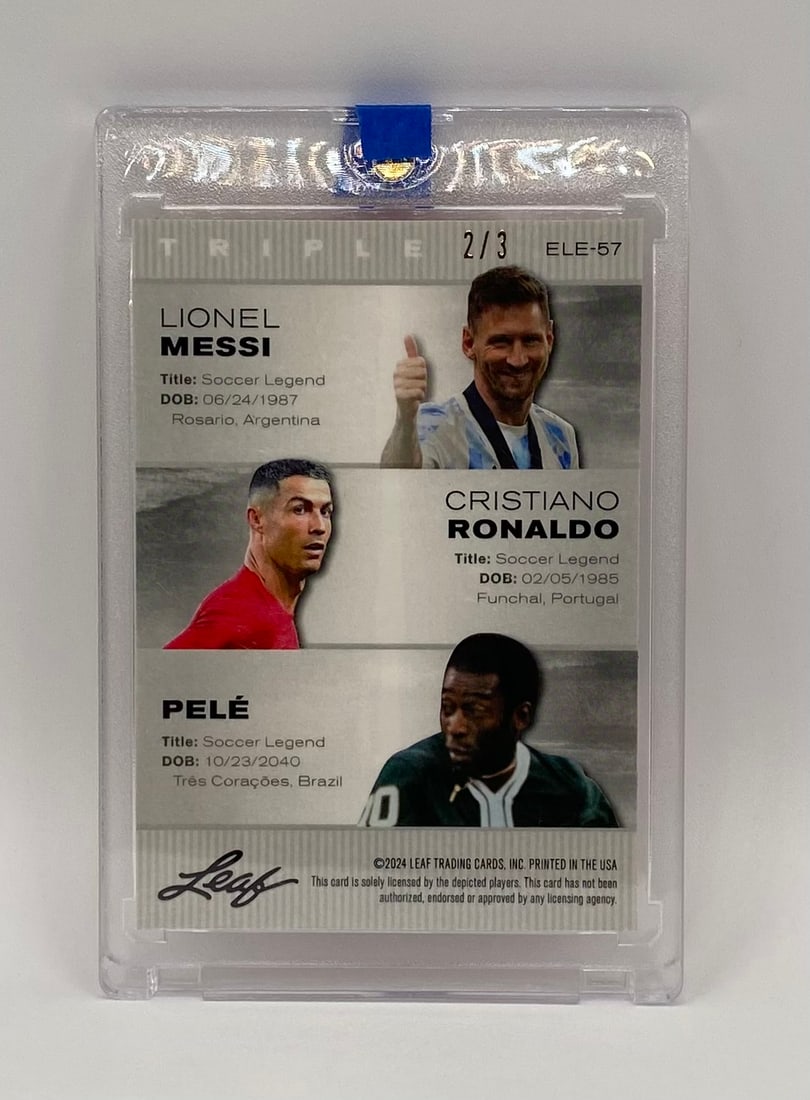Lionel Messi, Cristiano Ronaldo & Pelé Orange Shimmer /3 - 2